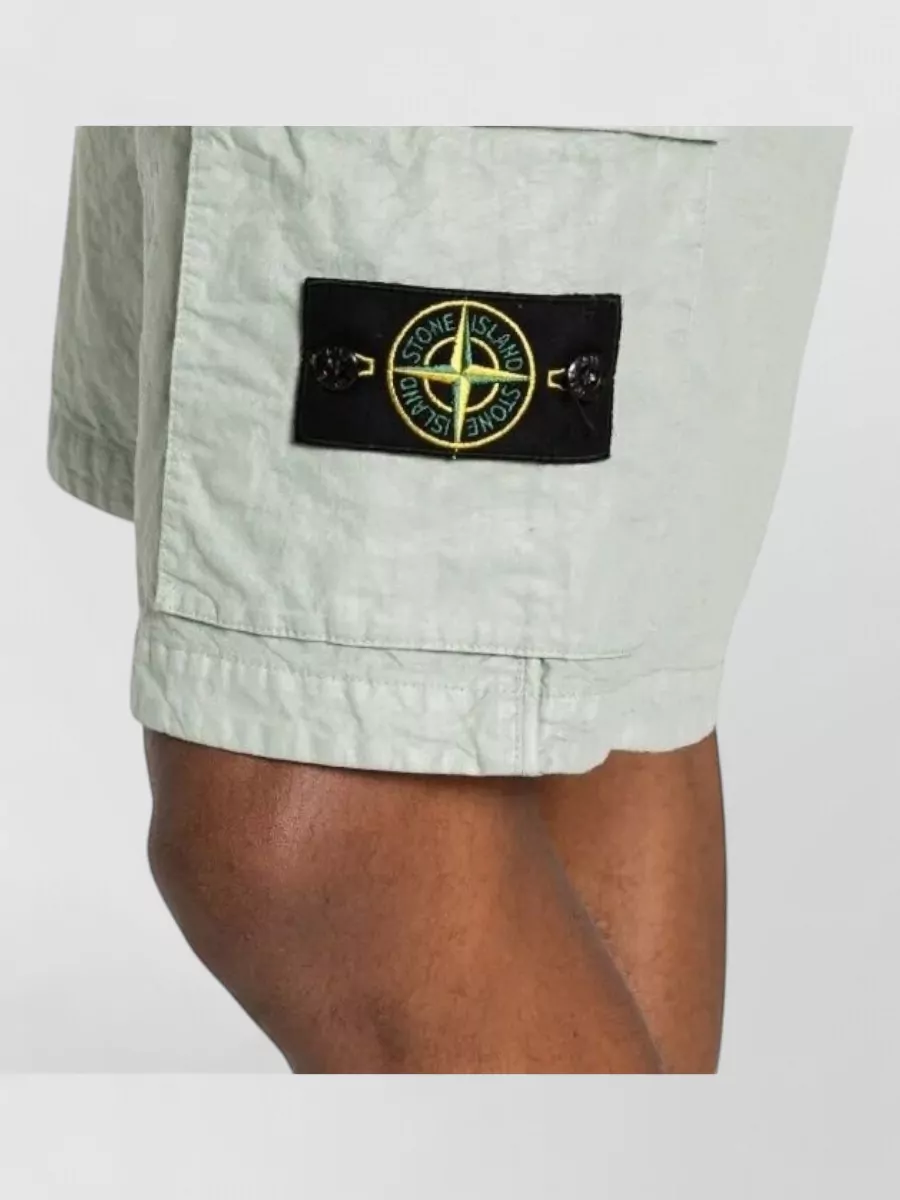 Stone Island Loose-Fit Cargo Bermuda Shorts