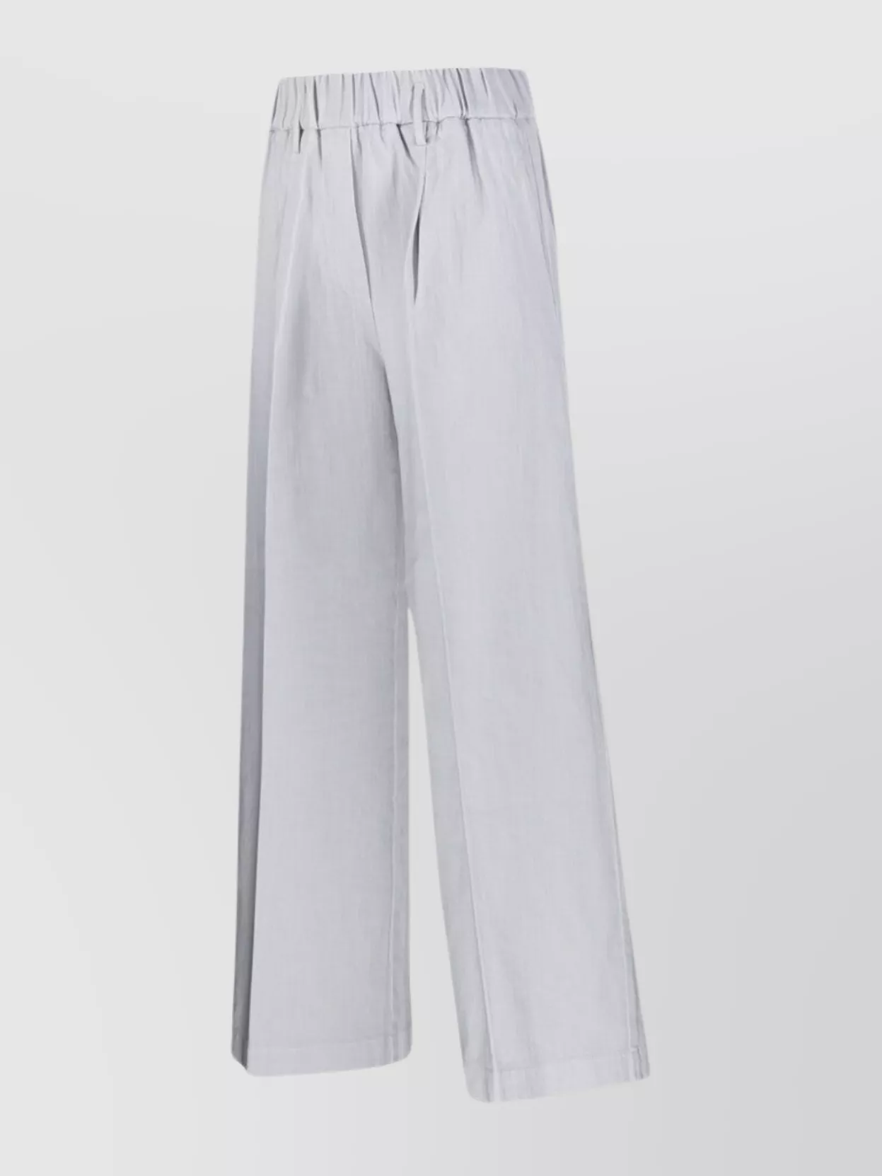 Forte Forte High Waist Wide Leg Pleated Trousers In White