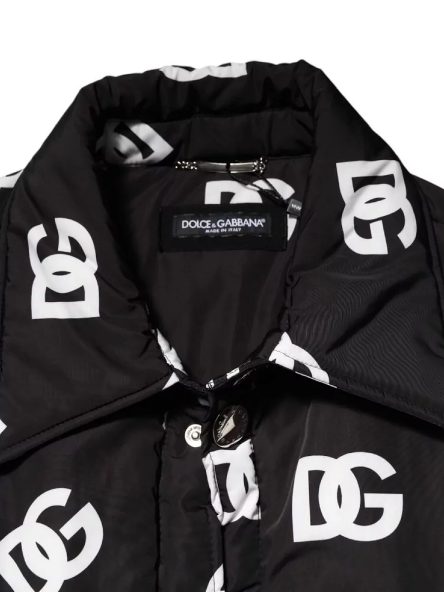 Dolce&Gabbana Logo-Print Nylon Padded Jacket