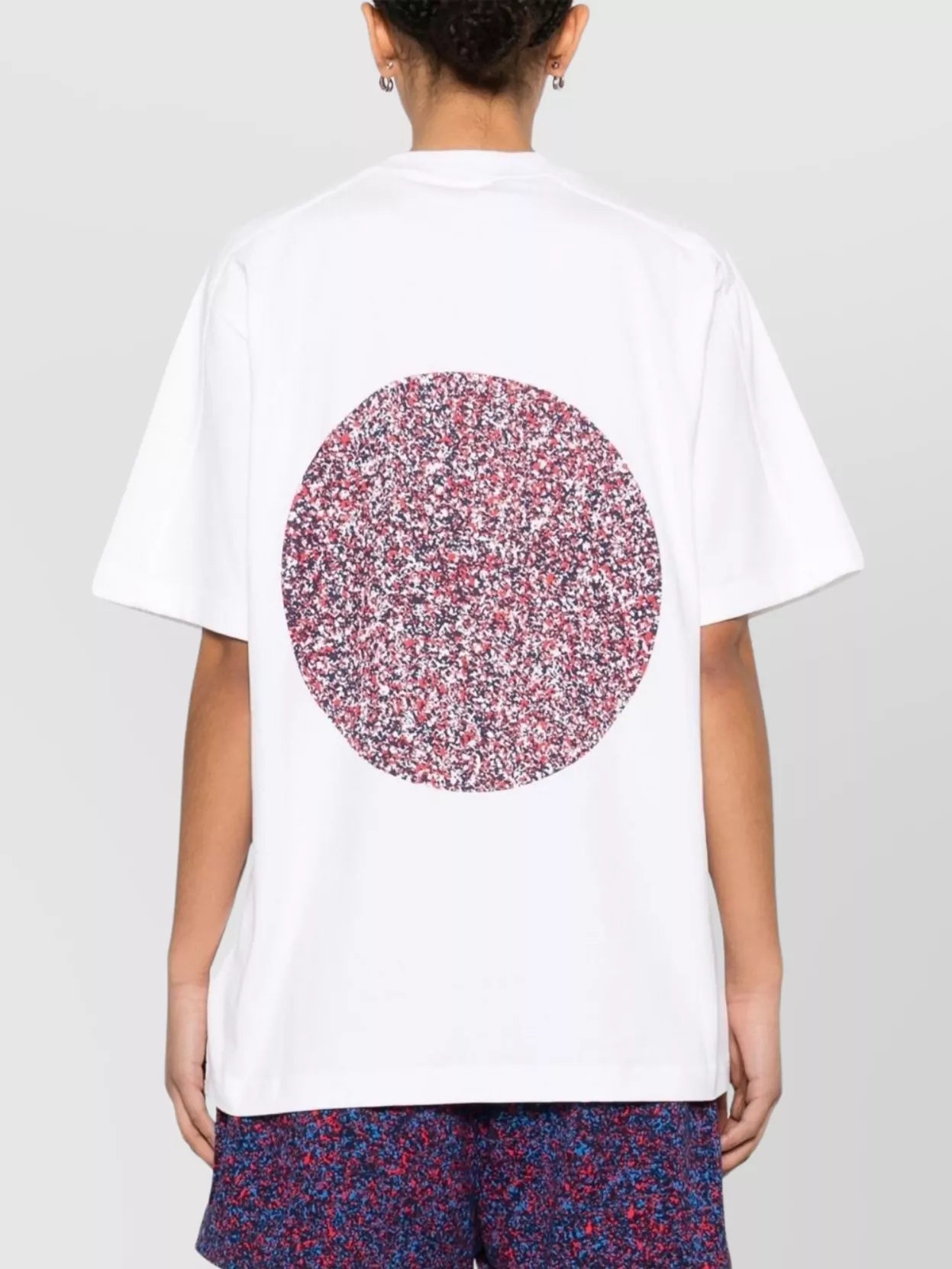 Shop Adidas By Stella Mccartney Graphic Print Crew Neck Cotton T-shirt