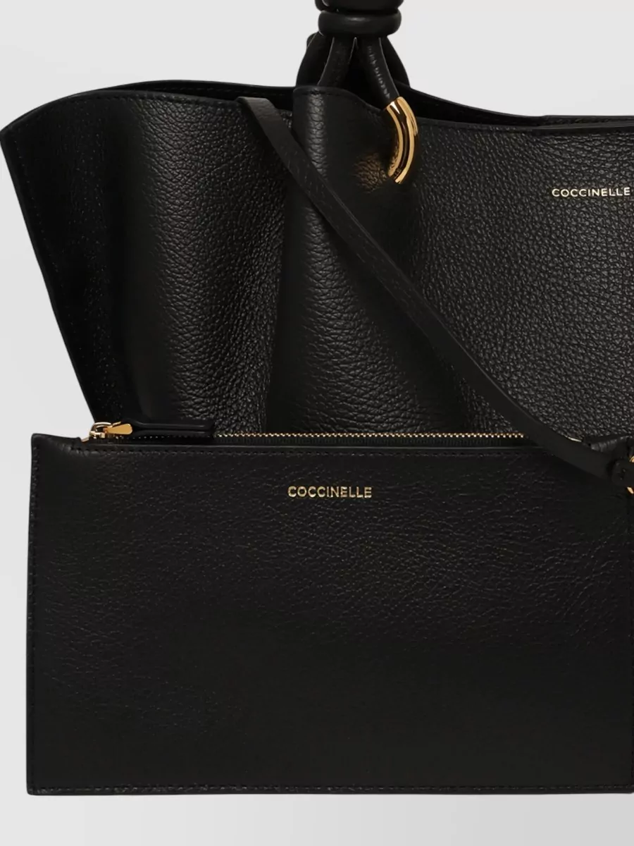 Coccinelle Finn Tote Bag Gold Tone Hardware