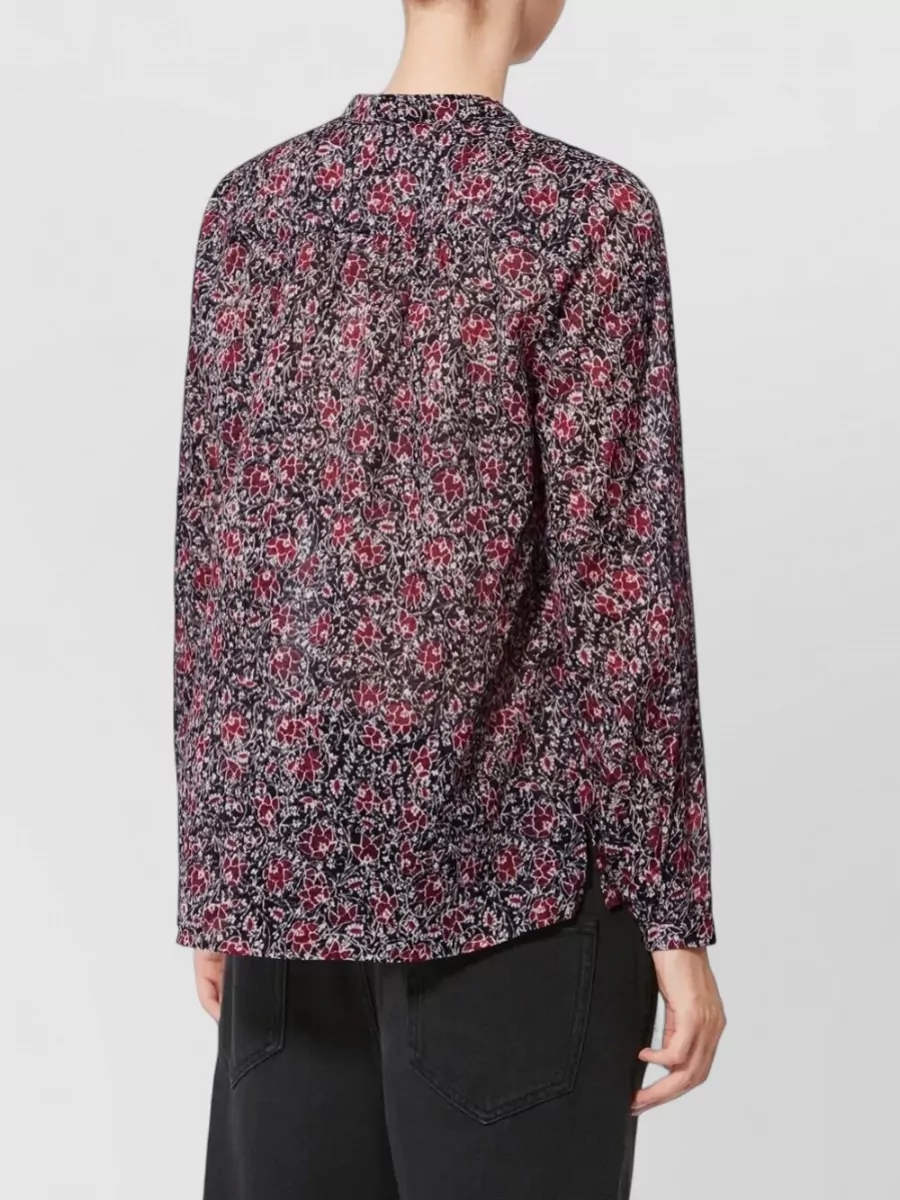 Isabel Marant Etoile Floral Print Long Sleeve Blouse