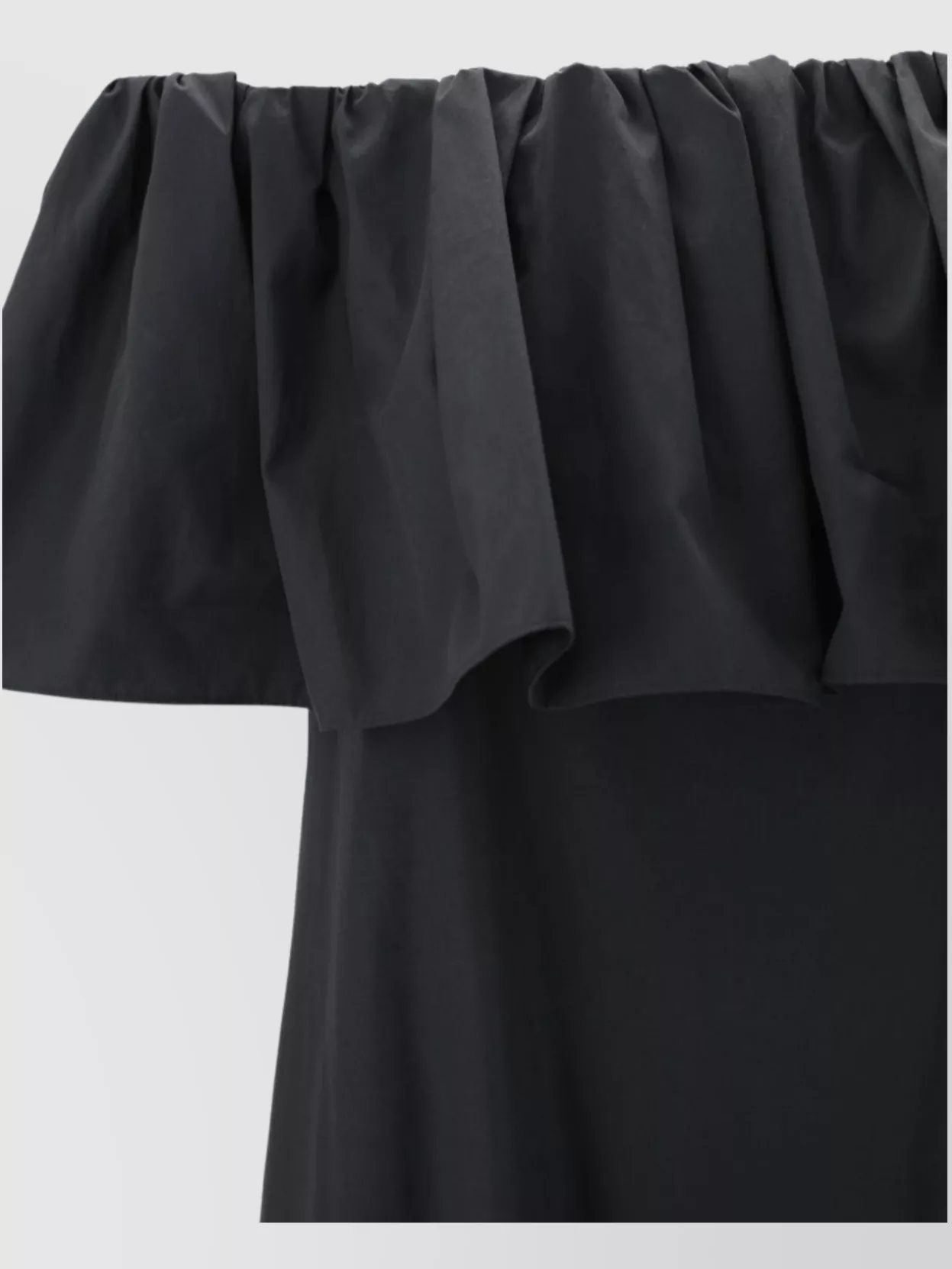 'S MAX MARA SHOULDER RUFFLE MAXI DRESS
