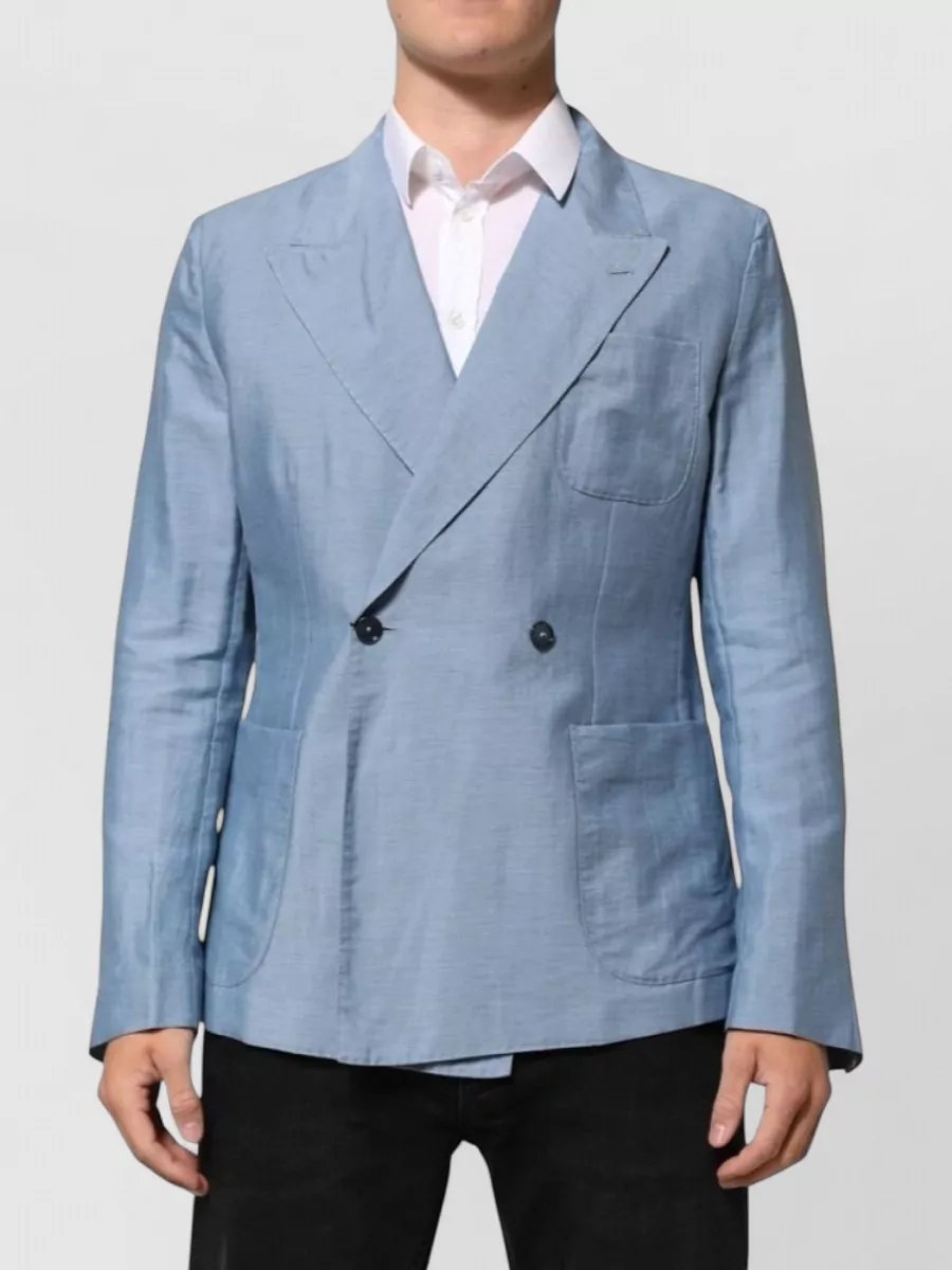 Dolce&Gabbana Linen double-breasted blazer