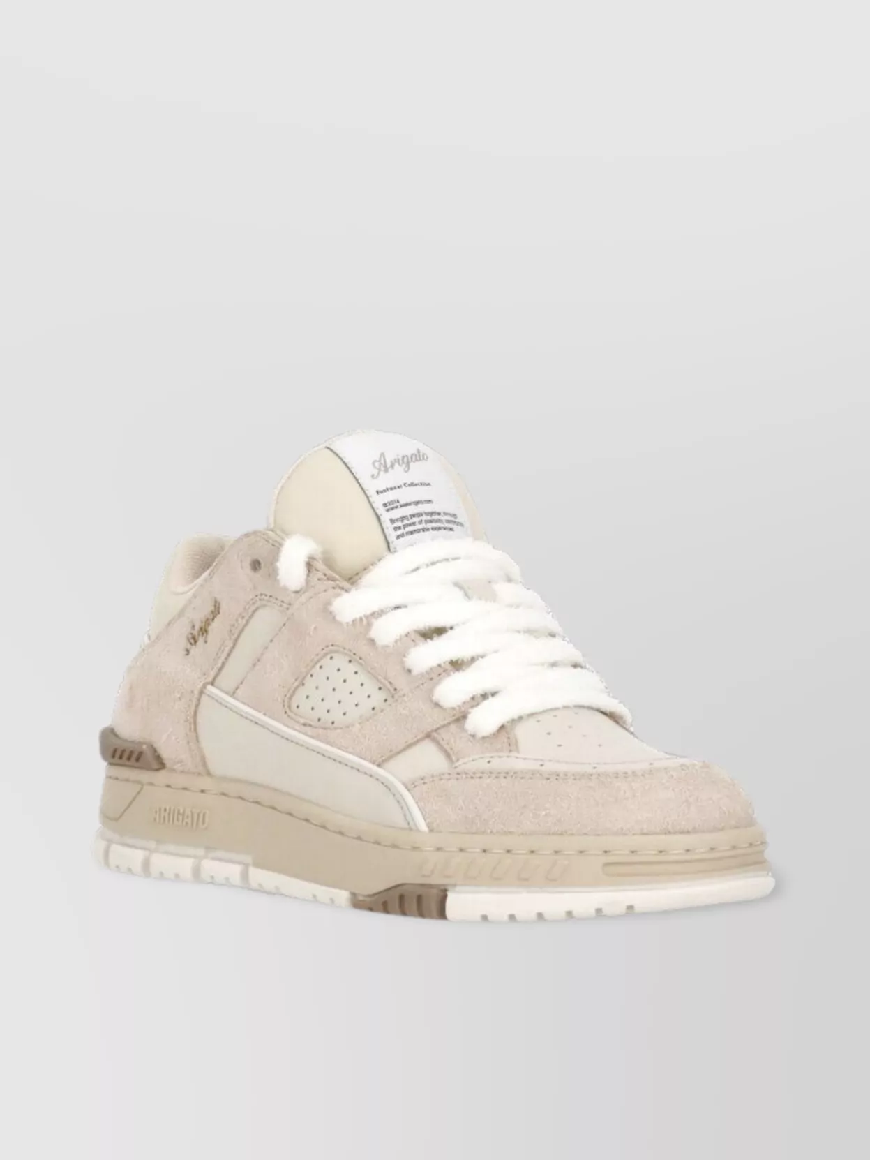 Axel Arigato Breathable Round Toe Sneakers In Leather And Tech Fabric