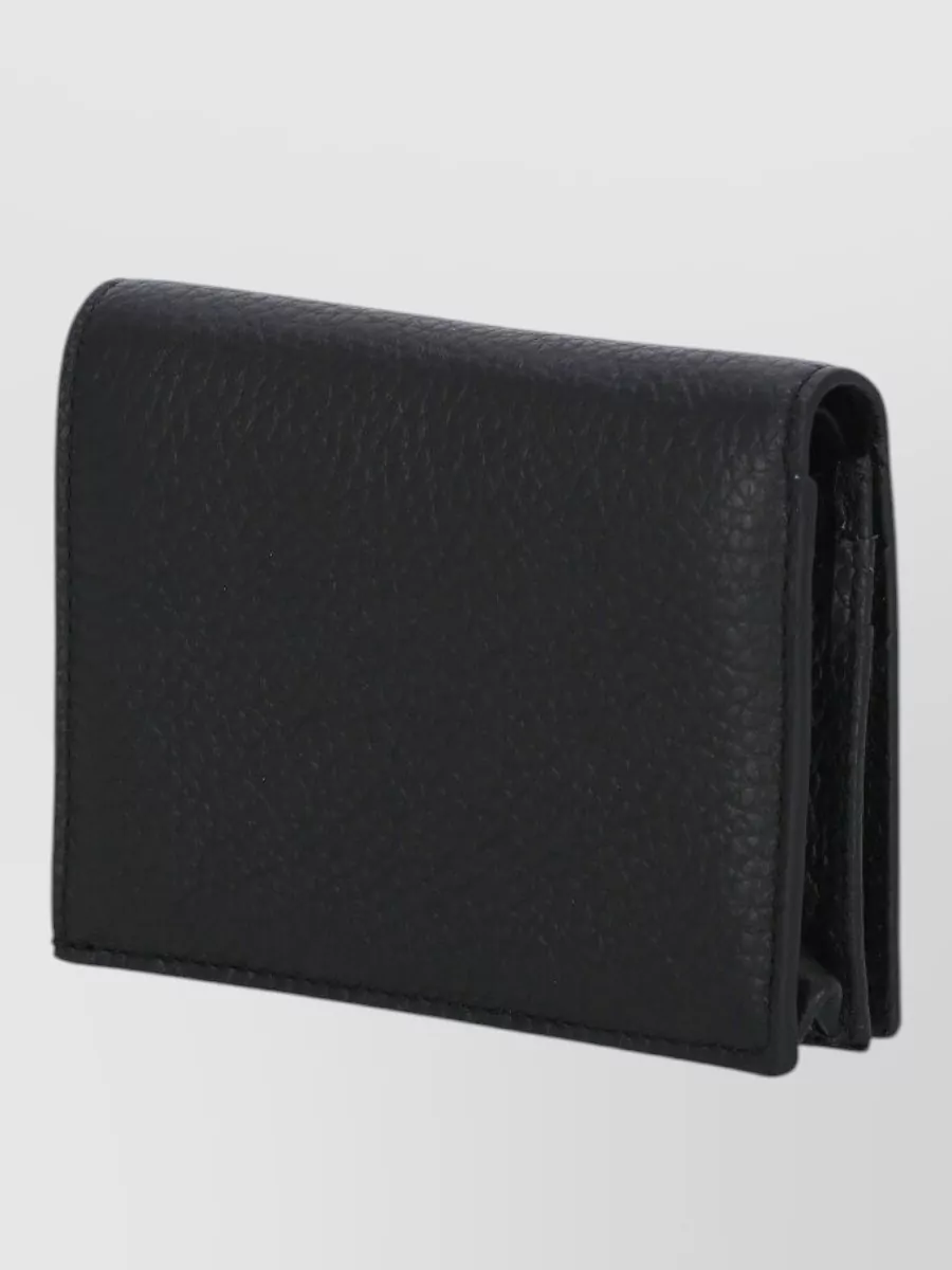 Coccinelle Pebbled Leather Wallet Foldable Design