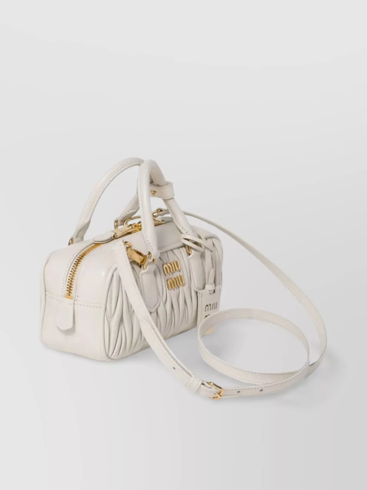 Miu Miu Quilted Top Handle Detachable Strap Bag