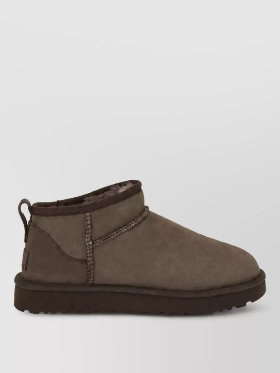 Ugg Suede Leather Ankle Boots