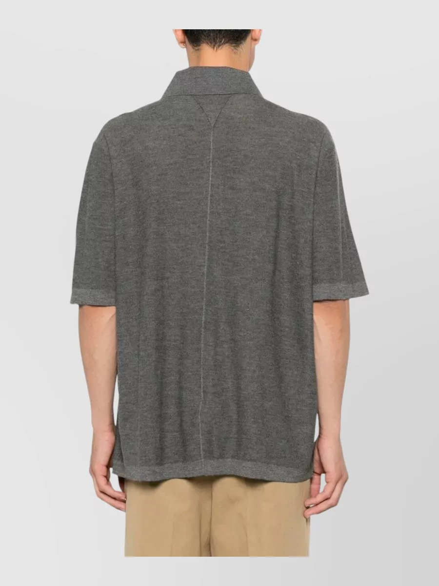 Bottega Veneta Cashmere Short-Sleeve Polo Shirt