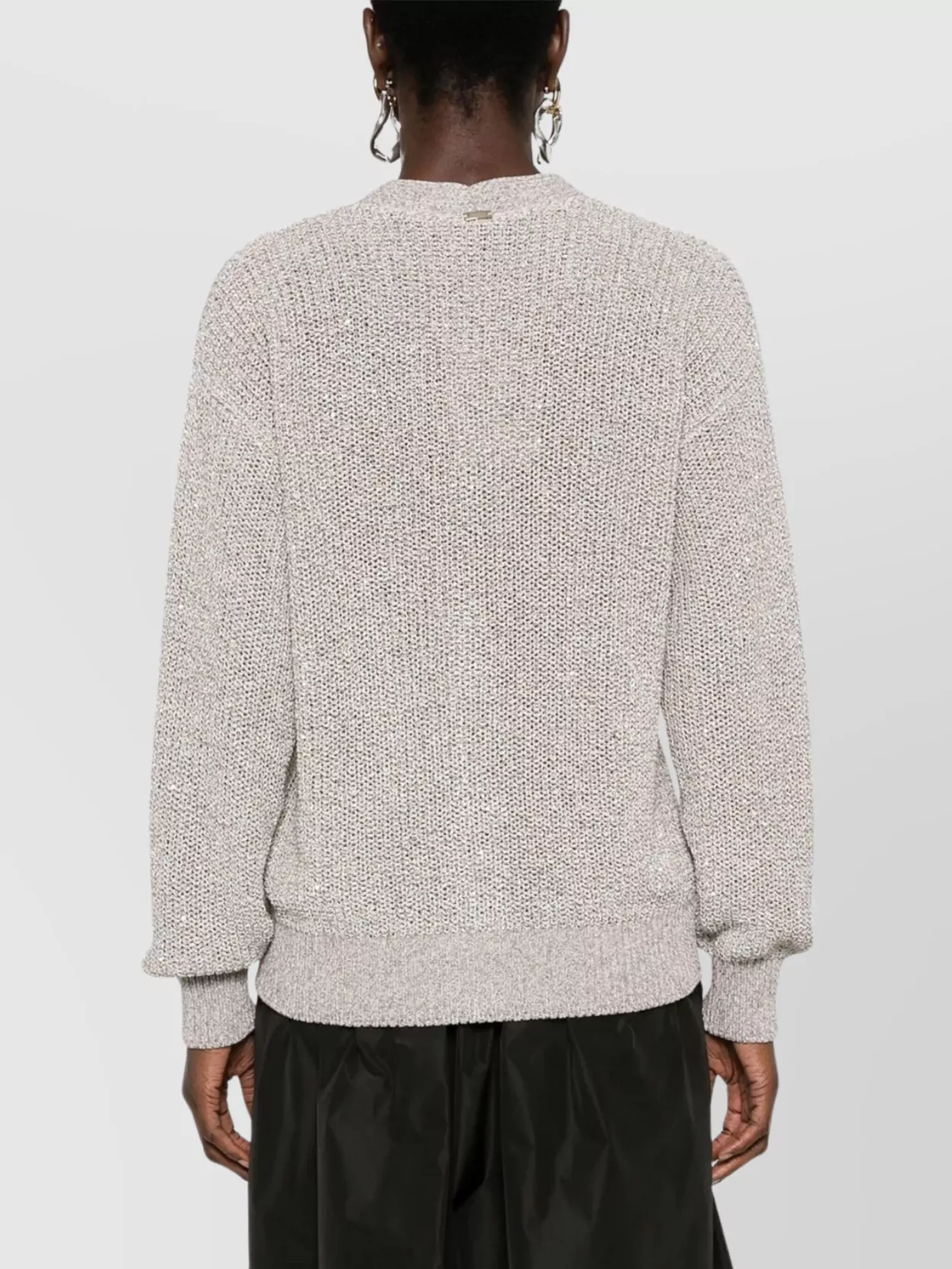 Herno Long Sleeve V-Neck Cardigan With Ribbed Cuffs And Hem