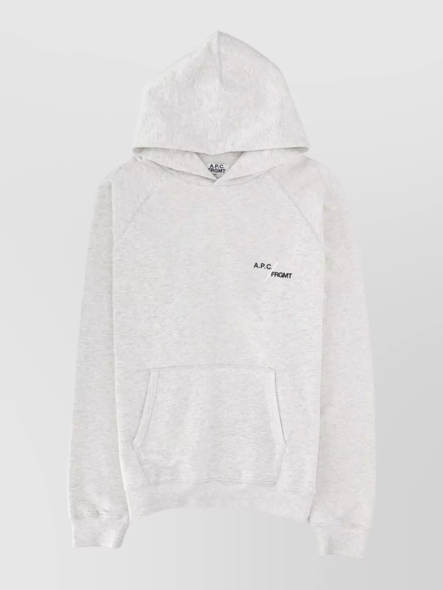 A.p.c. Hooded Sweatshirt Relaxed Fit Kangaroo Pocket In Multi