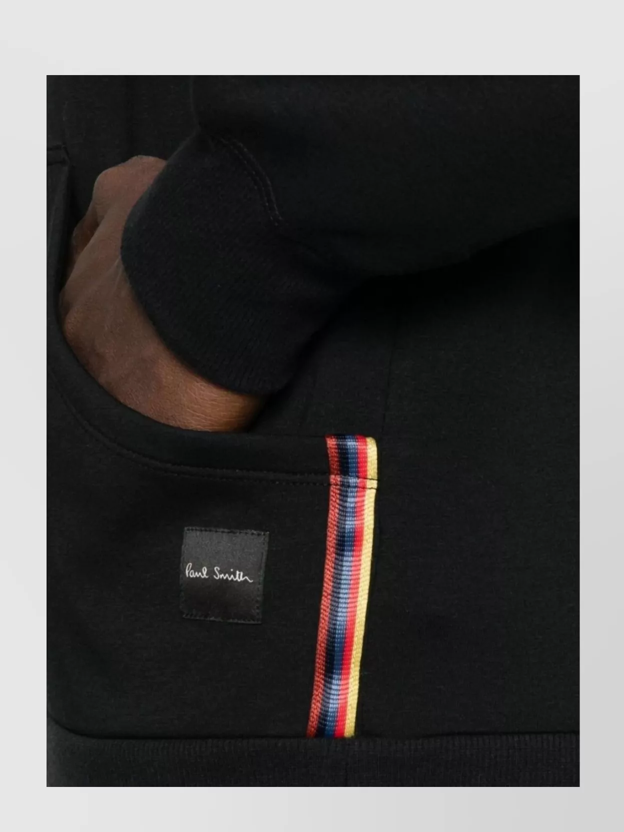 Paul Smith Multicolor Striped Hoodie Pouch Pocket