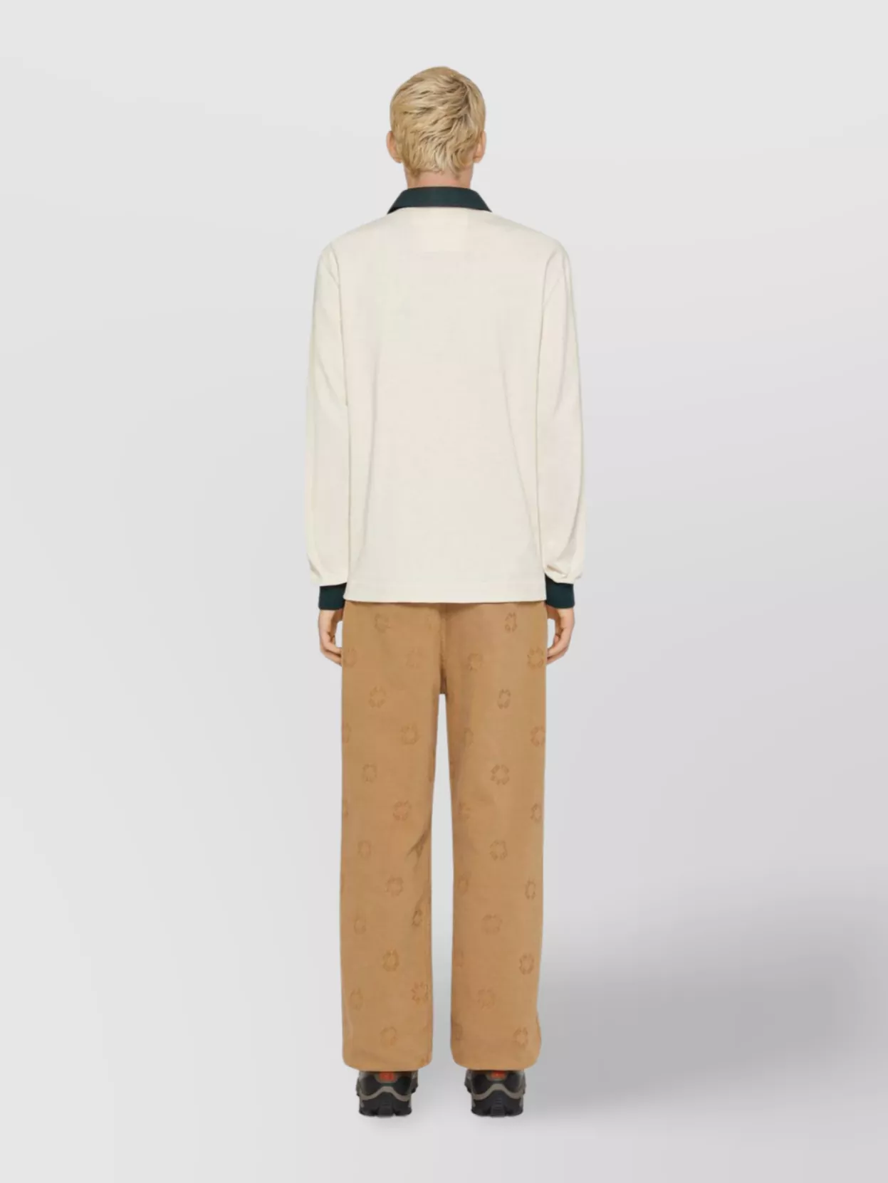Givenchy College Cotton Long-Sleeved Polo Shirt