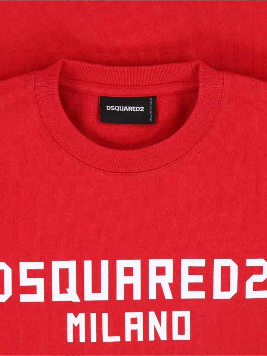 Dsquared2 Crew Neck T Shirt Short Sleeve Style