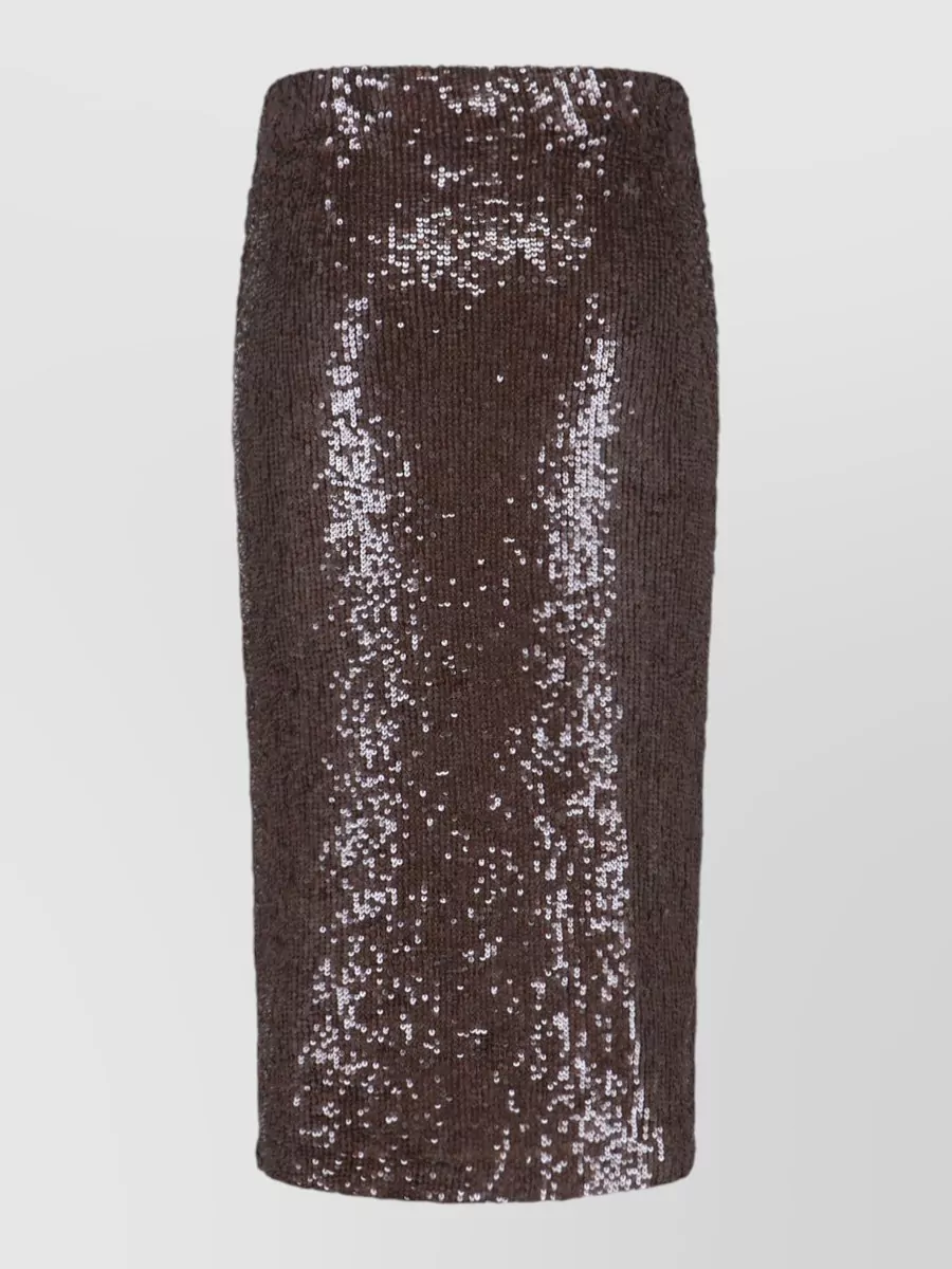 Parosh knee-length fitted skirt