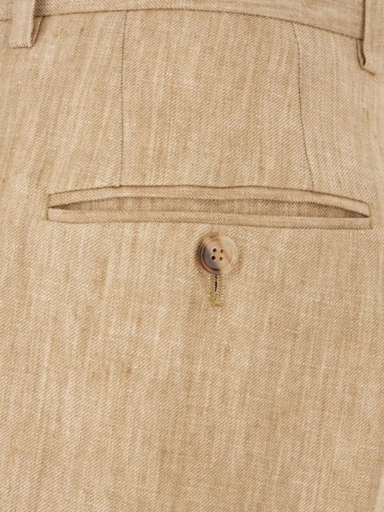 Dolce&Gabbana Linen Trousers With Pockets And Belt Loops