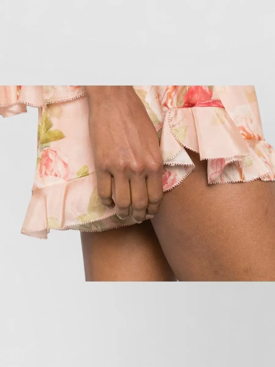 Zimmermann Silk Floral-Print Ruffled Pyjama Shorts