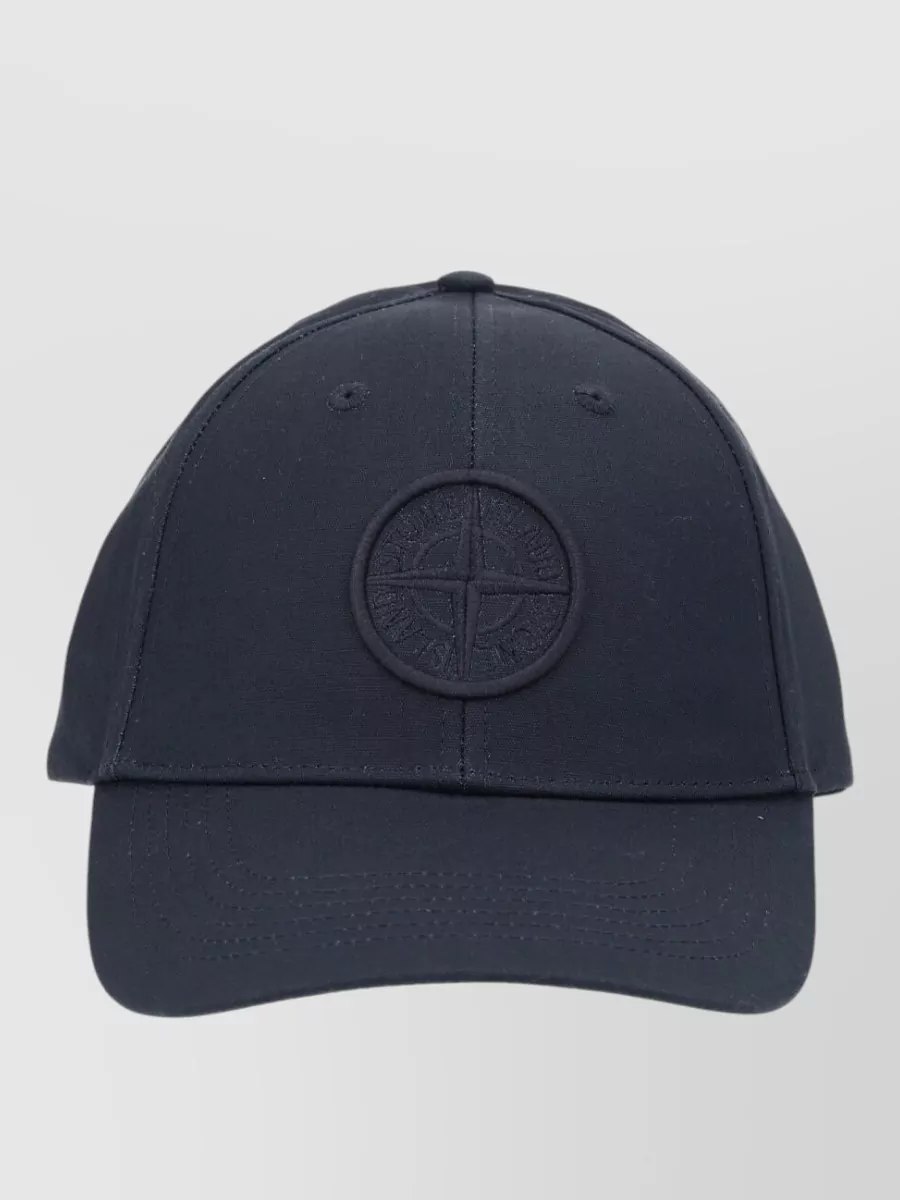 Baseball cap logo detail curved brim