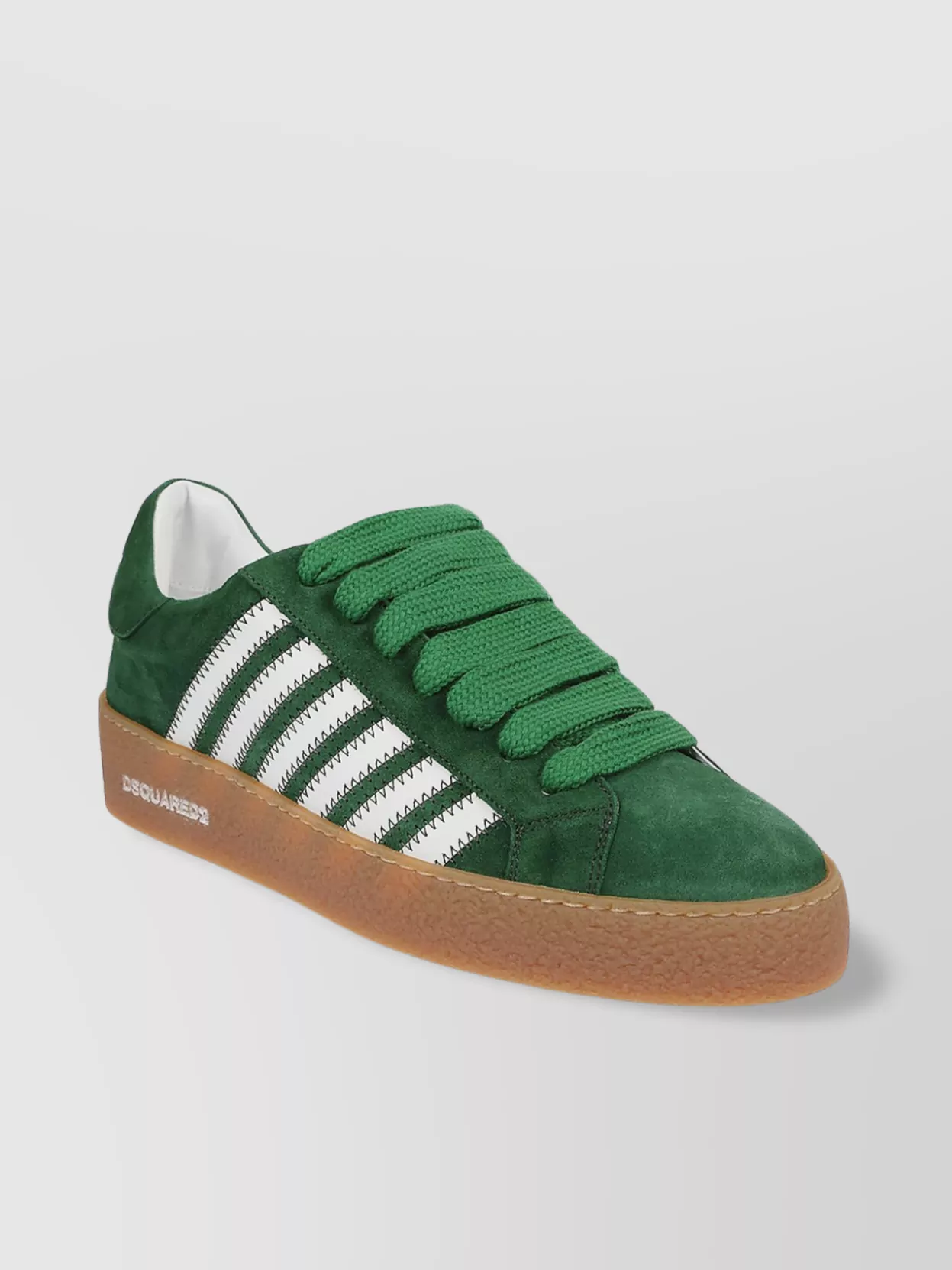 Dsquared2 Patch Logo Round Toe Lace-up Sneakers