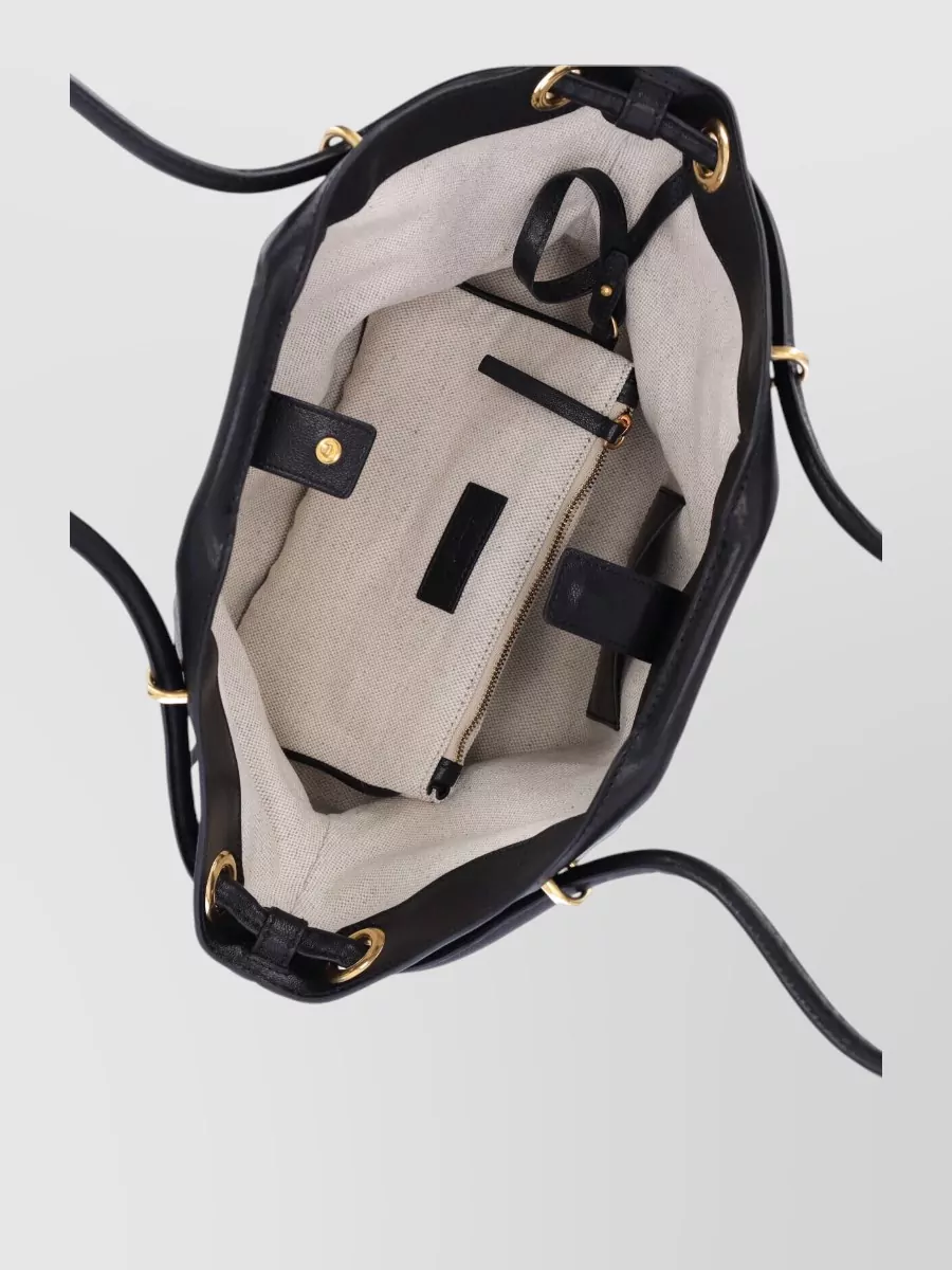 Balmain Medium Tote Canvas Shoulder Bag