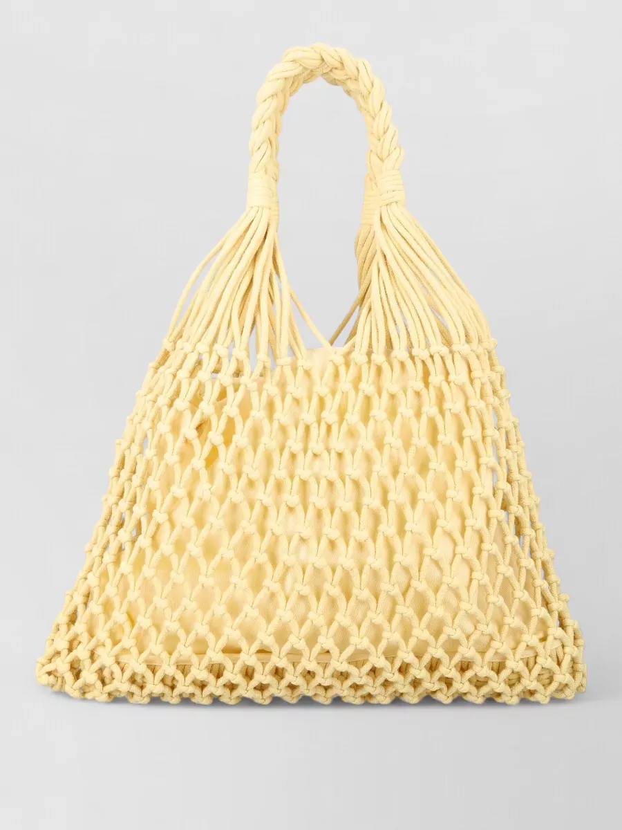The Frankie Shop Macramé Tote Bag