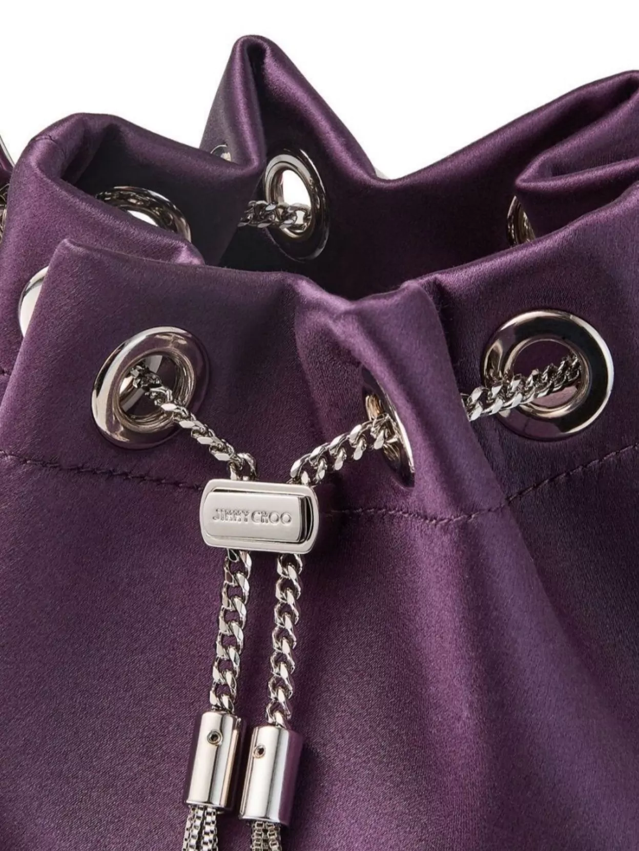 Jimmy Choo Women Bon Bon Leather Bucket Bag In Purple