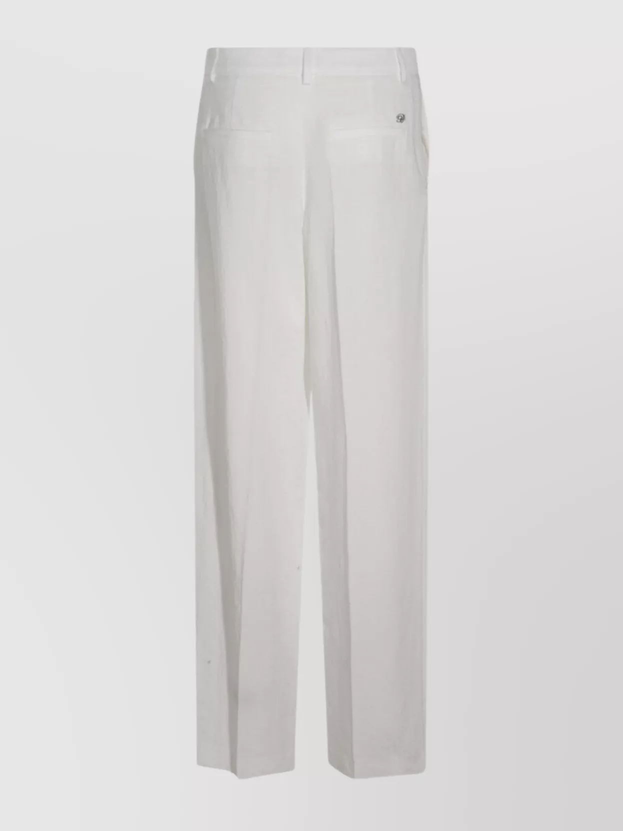 Shop Blumarine Trousers With Front And Back Pockets