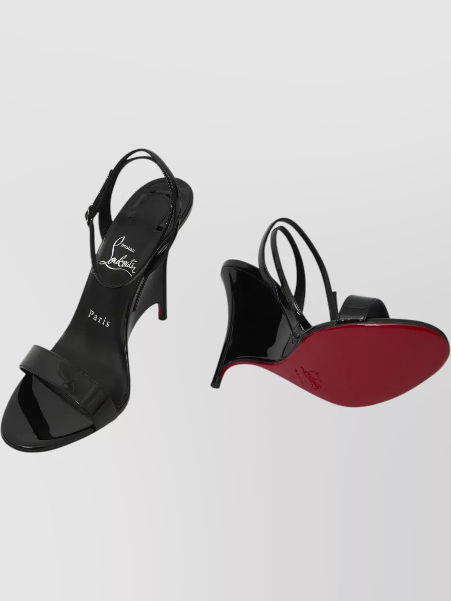 Christian Louboutin Leather Wedge Sandals