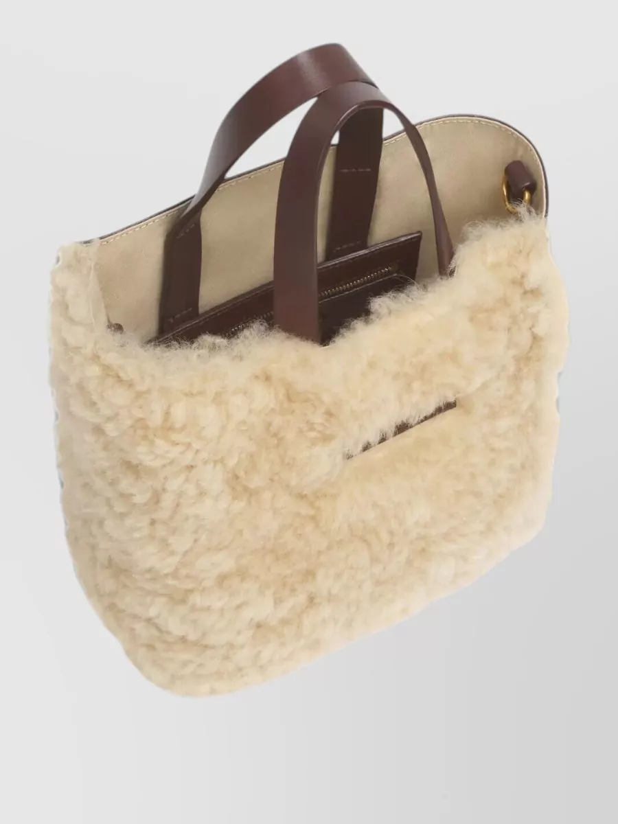 Marni Museo Mini Lamb Fur Tote Bag