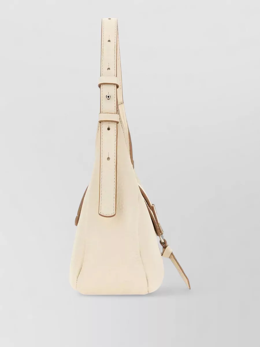 Hogan Shoulder Bag Textured Finish Adjustable Strap