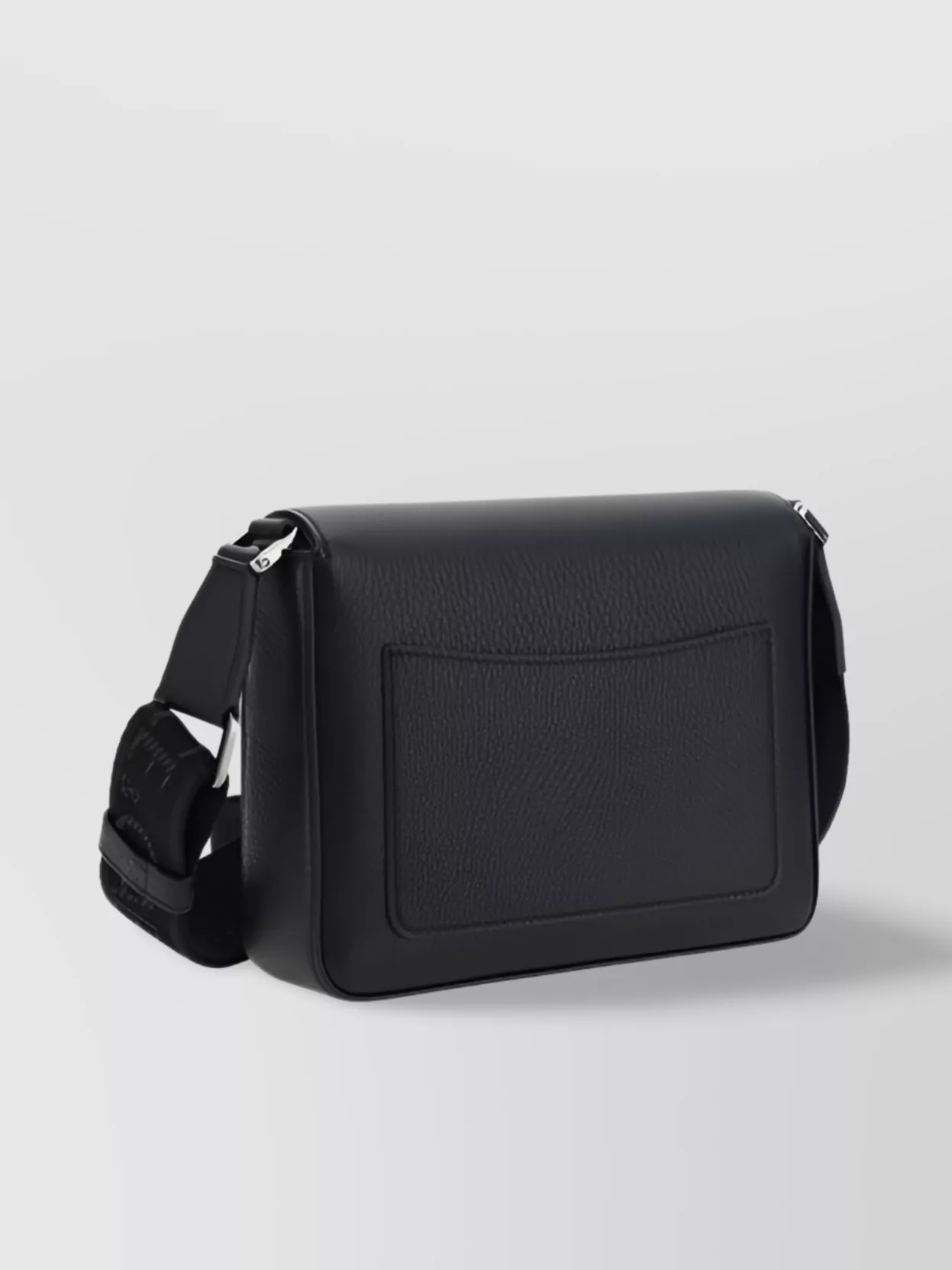 Dolce & Gabbana Calfskin Rectangular Shoulder Bag With External Pocket In Black