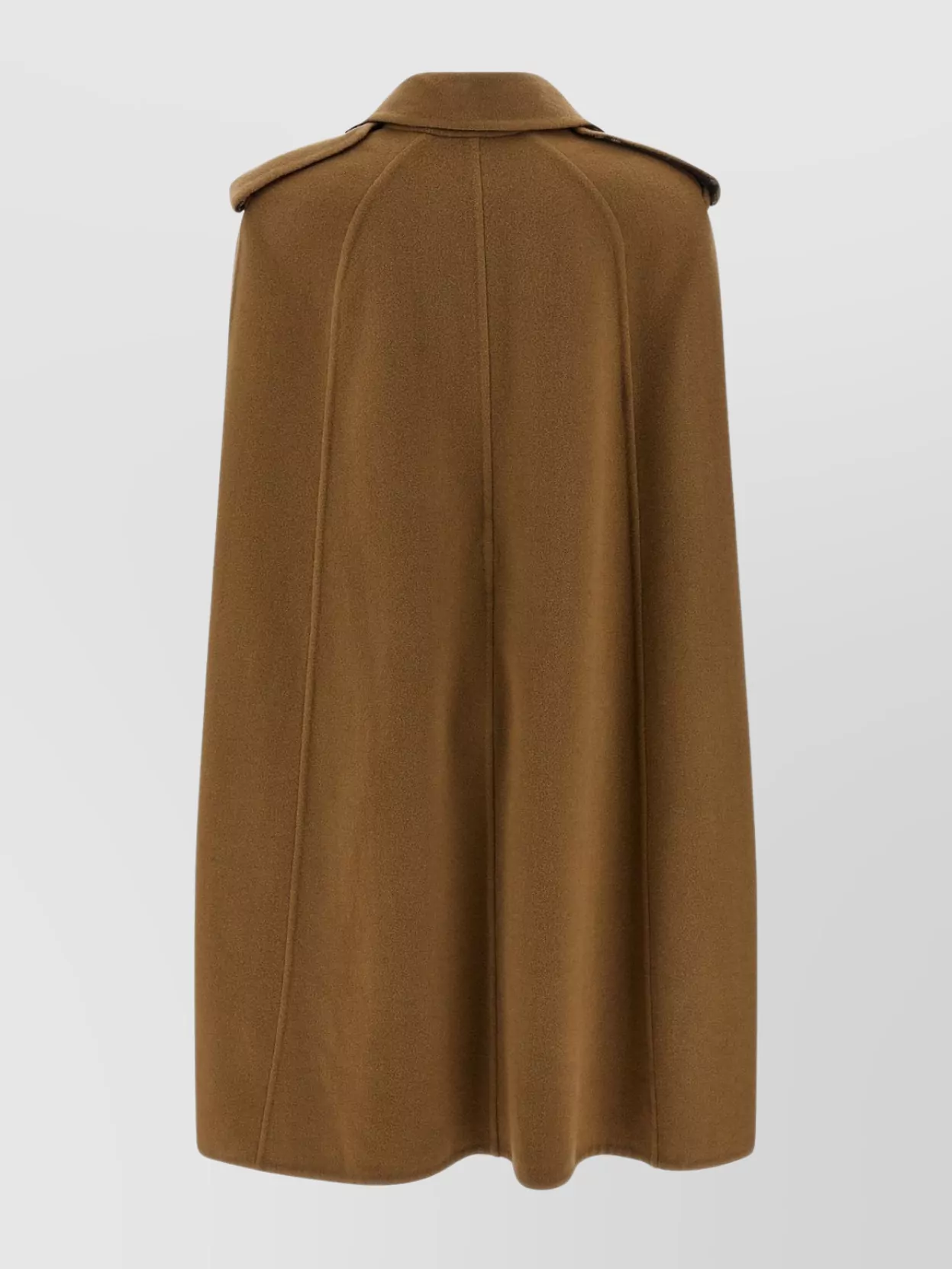 Burberry Waist Belted Cape Buttoned Pockets In Multi
