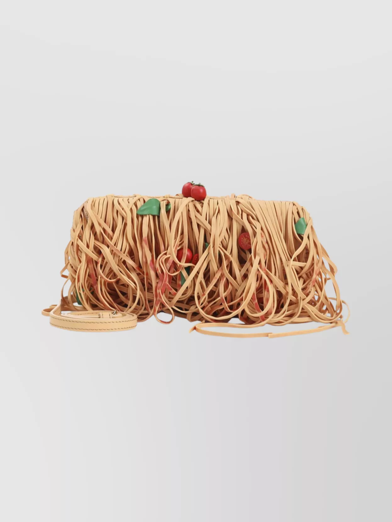 Moschino Spaghetti Inspired Shoulder Clutch Bag