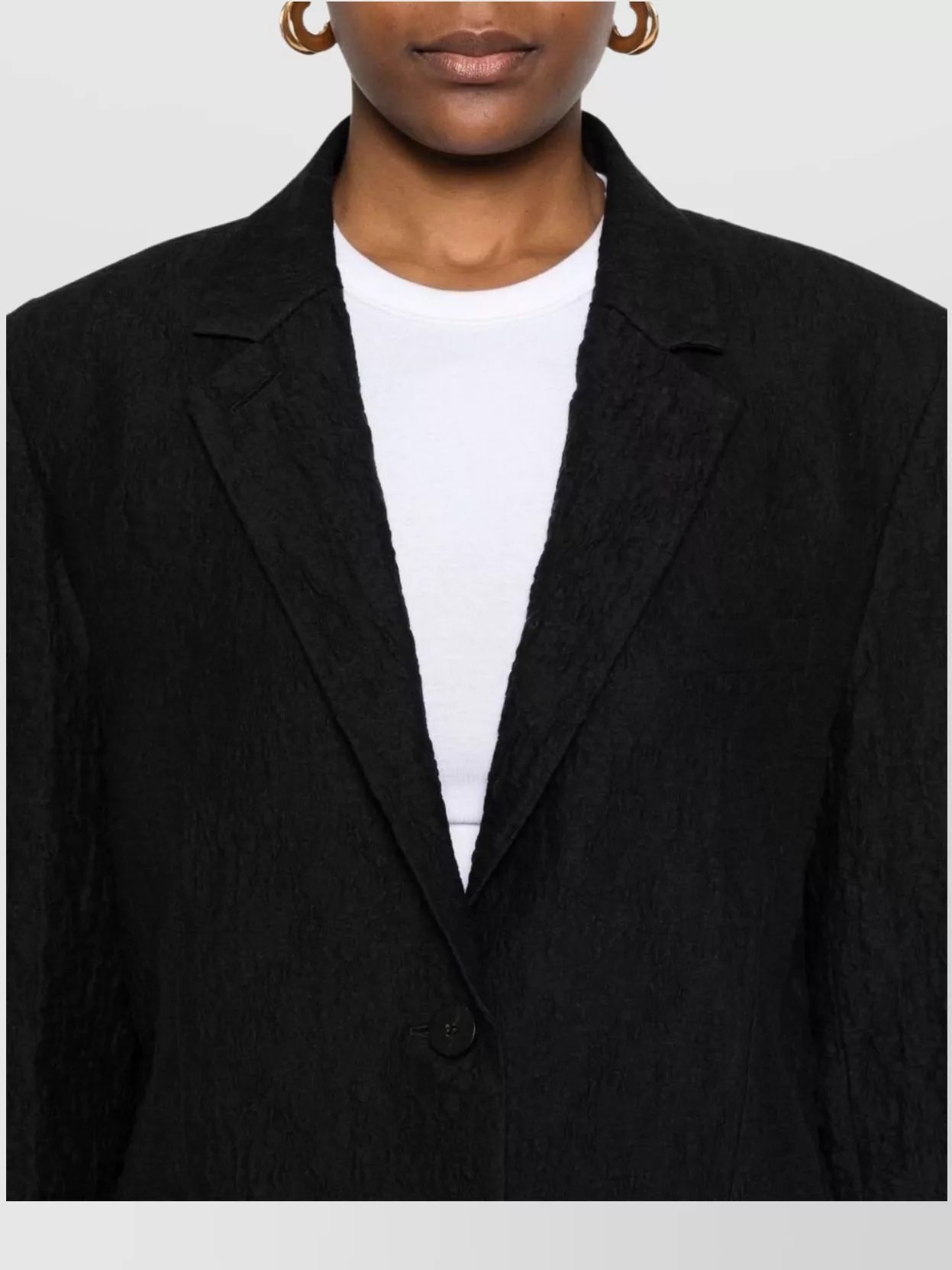 Harris Wharf London Textured Cotton Blend Blazer Jacket