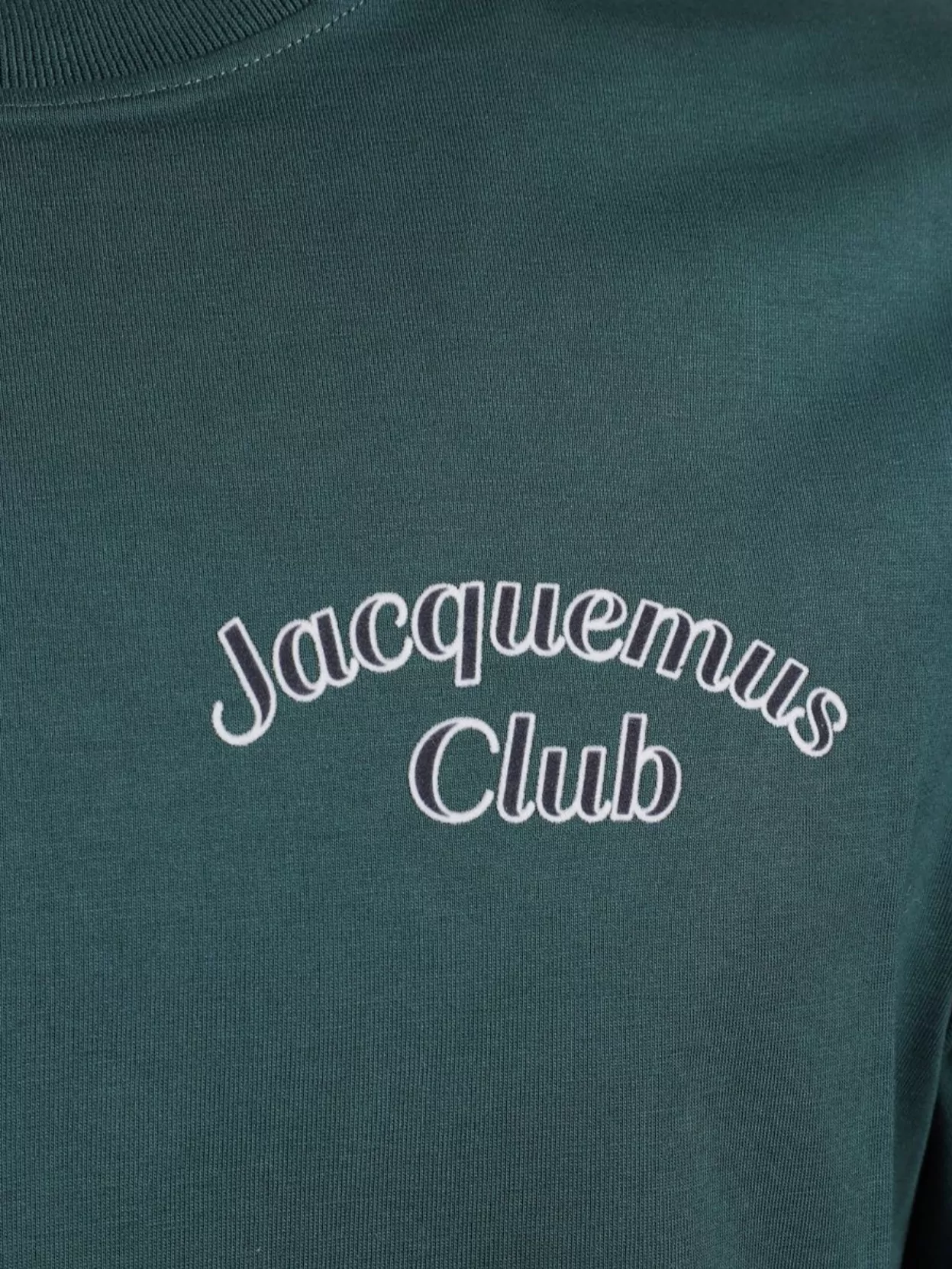 Jacquemus Cotton Crew Neck T-Shirt With Straight Hem