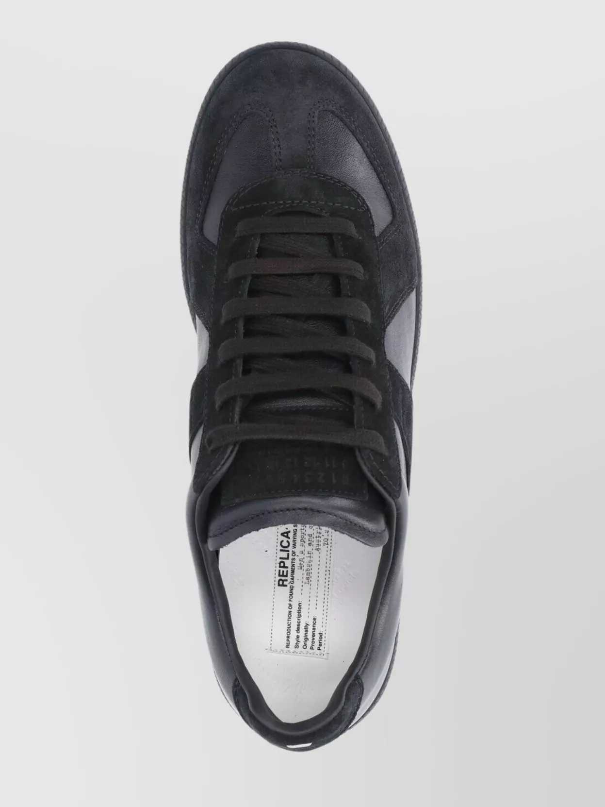 Maison Margiela Low Top Sneakers Featuring Suede Panels