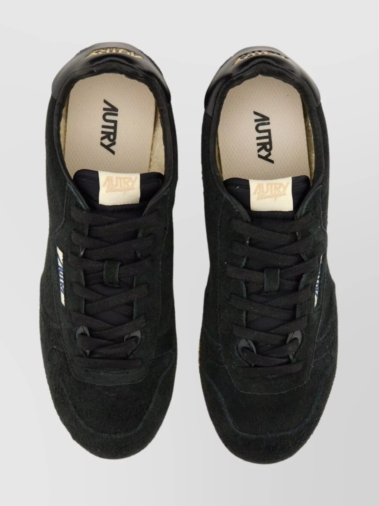 Autry Suede Low-Top Sneaker Round Toe