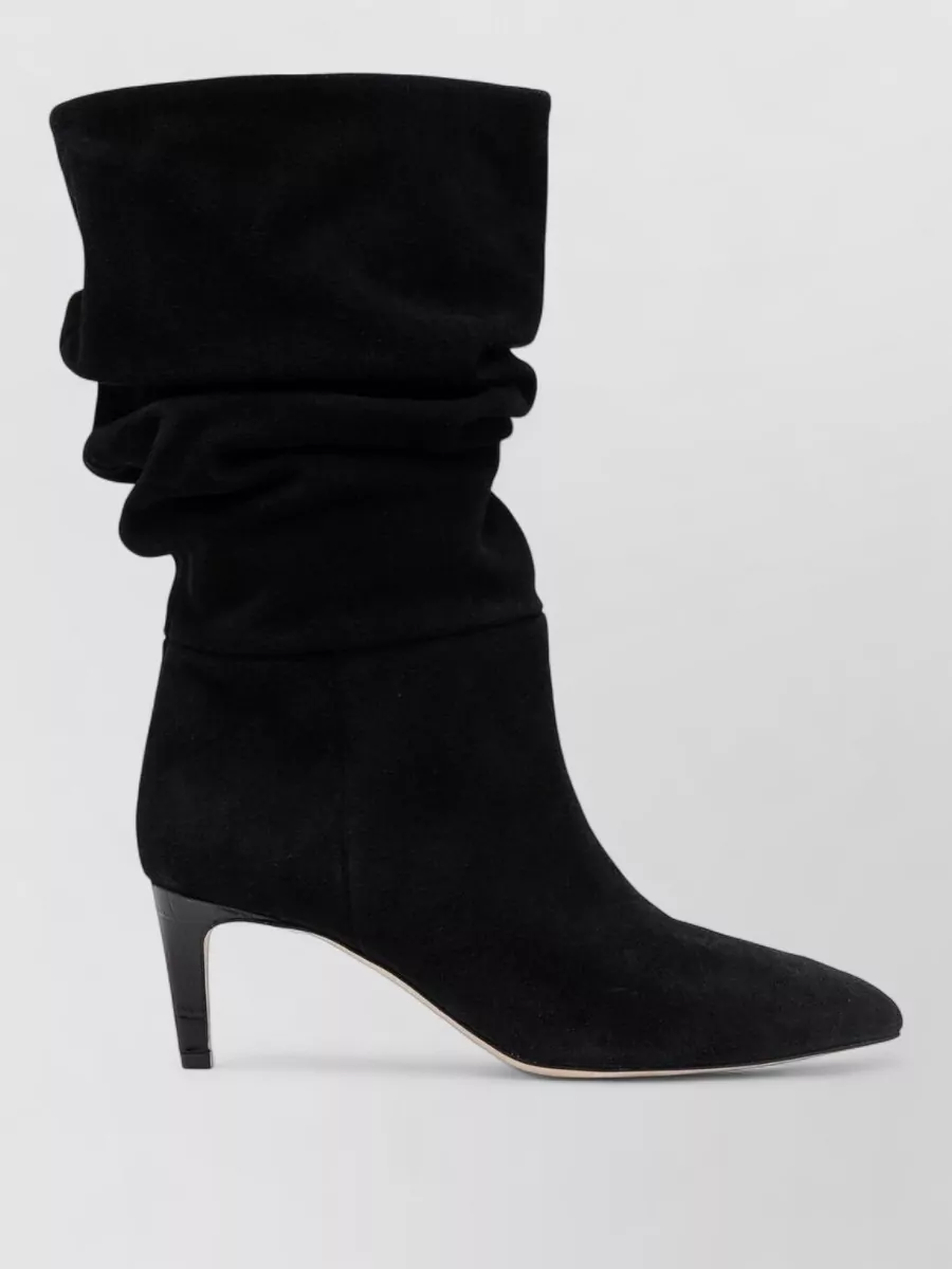 Paris Texas Slouch Boot Pointed Toe Kitten Heel
