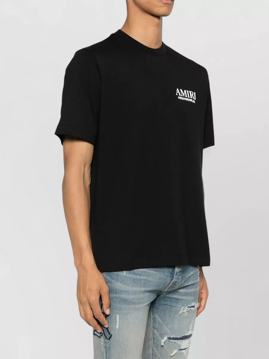 Amiri Bones Motif Graphic Back Print T Shirt