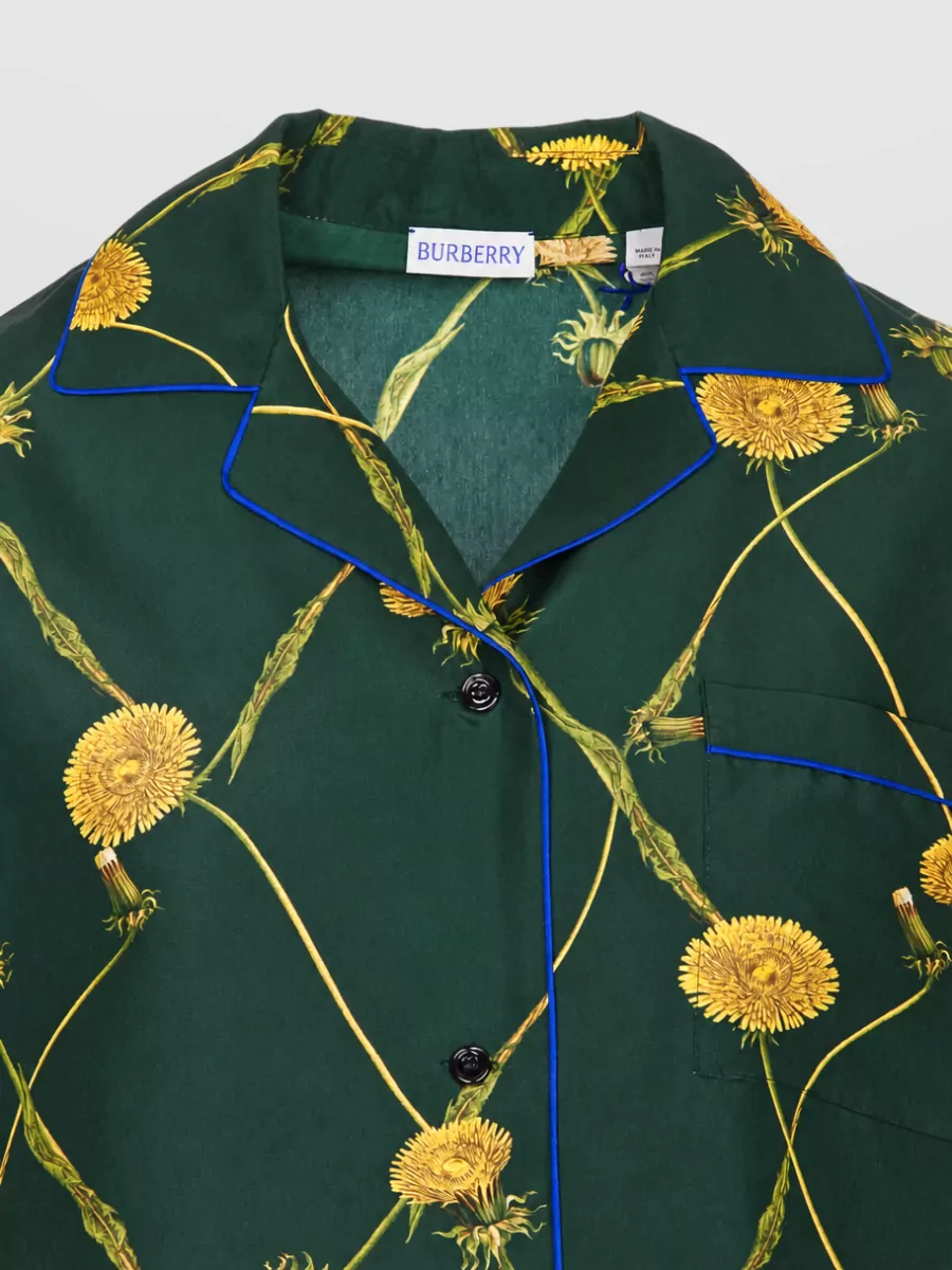 Burberry Silk Regular-Collar Shirt