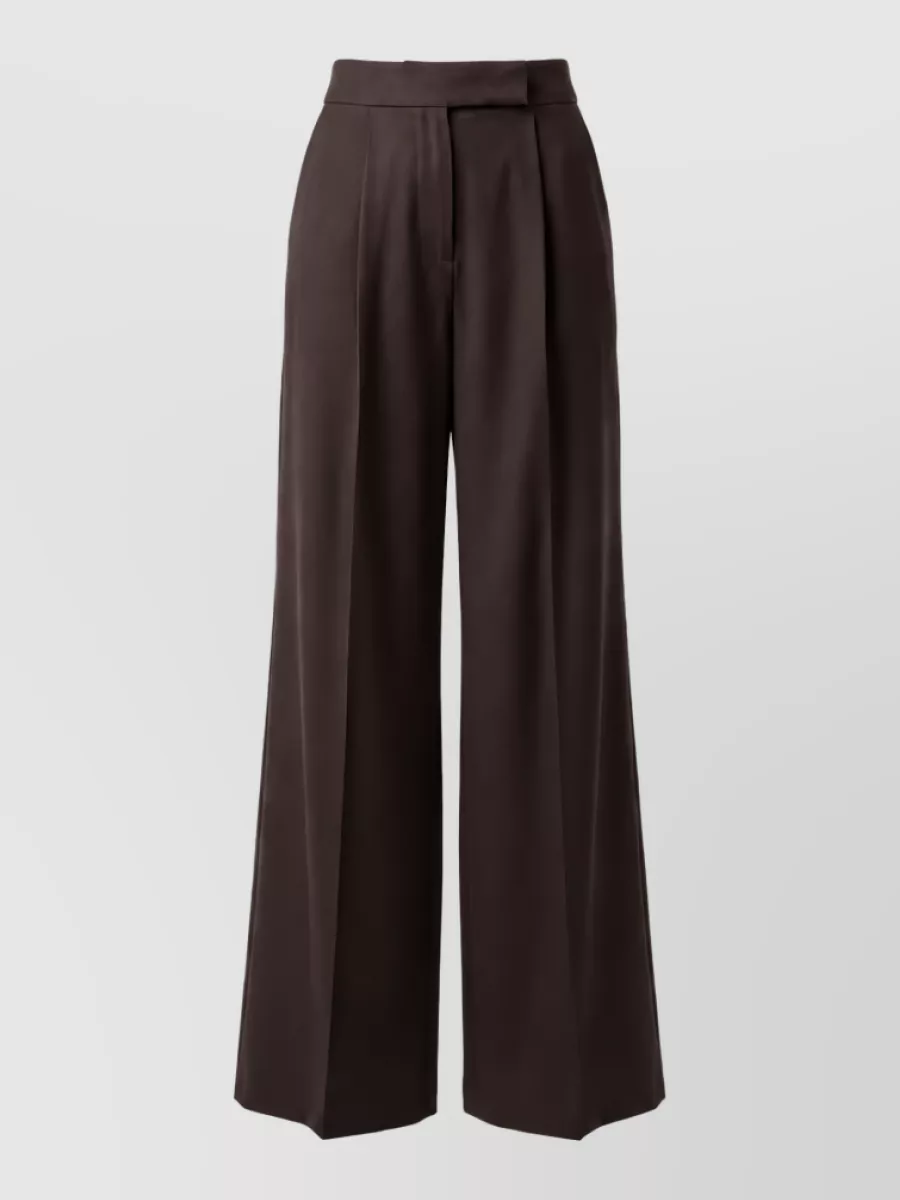 Max Mara camel hair wide-leg trousers