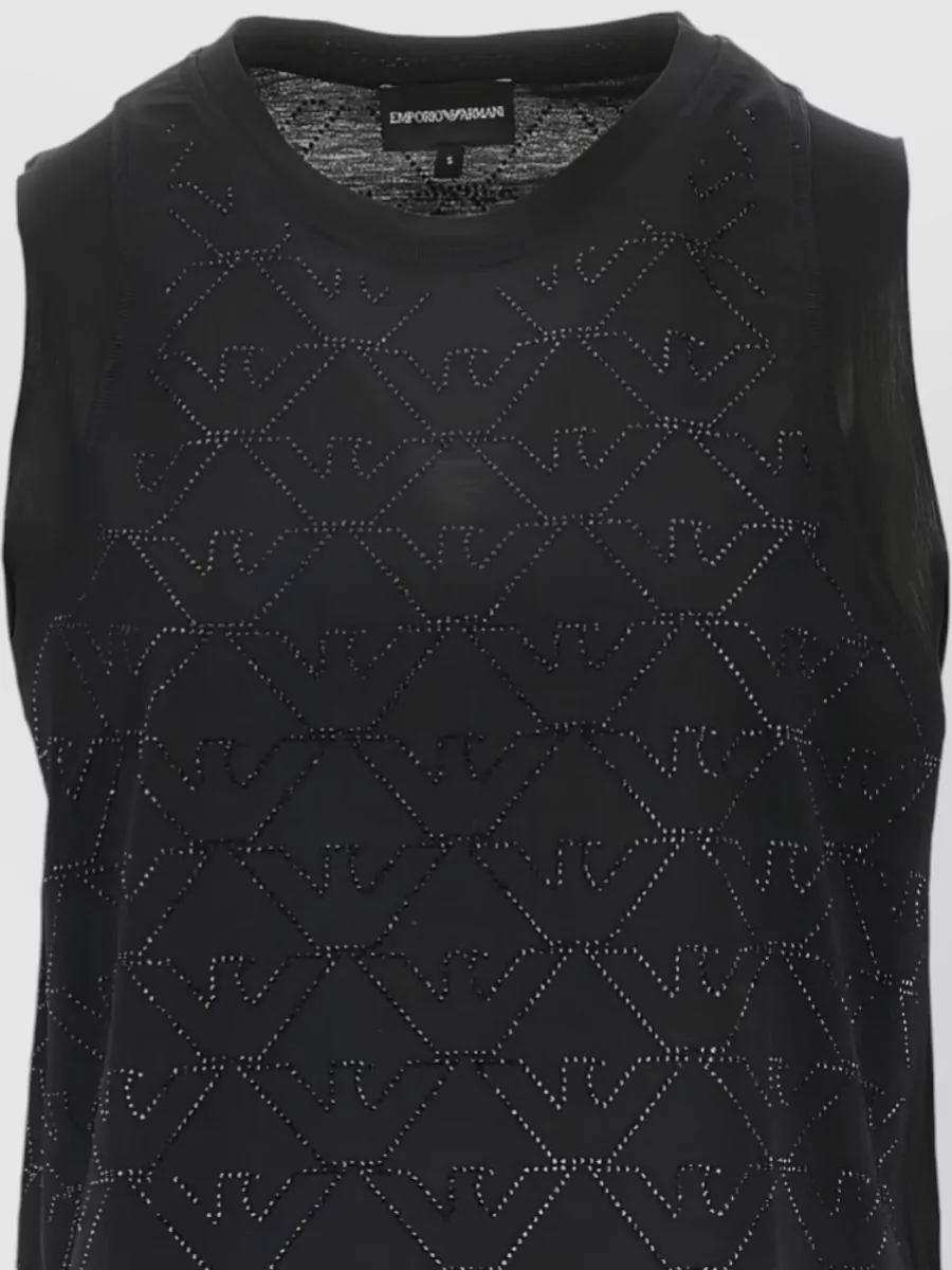 Emporio Armani Cotton Sleeveless Round Neck Tank Top