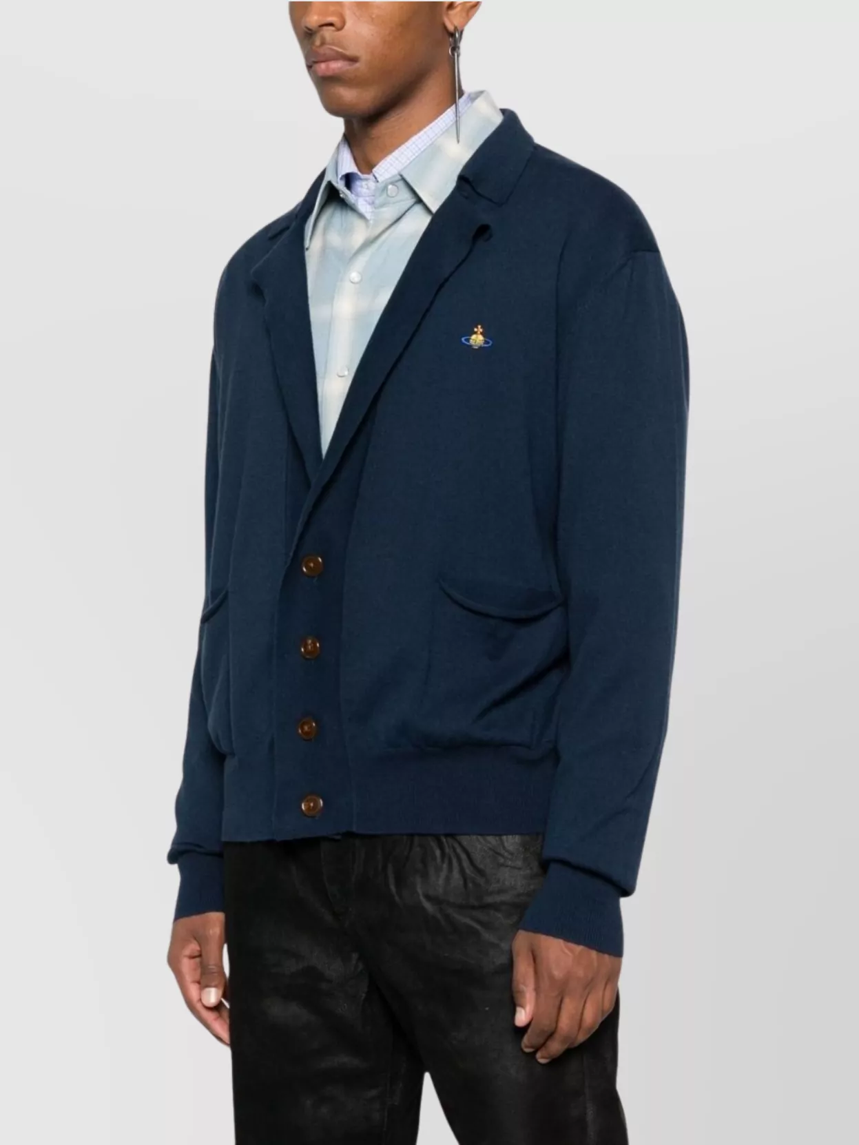 Vivienne Westwood Knitwear V-Neck Ribbed Cuffs Pockets