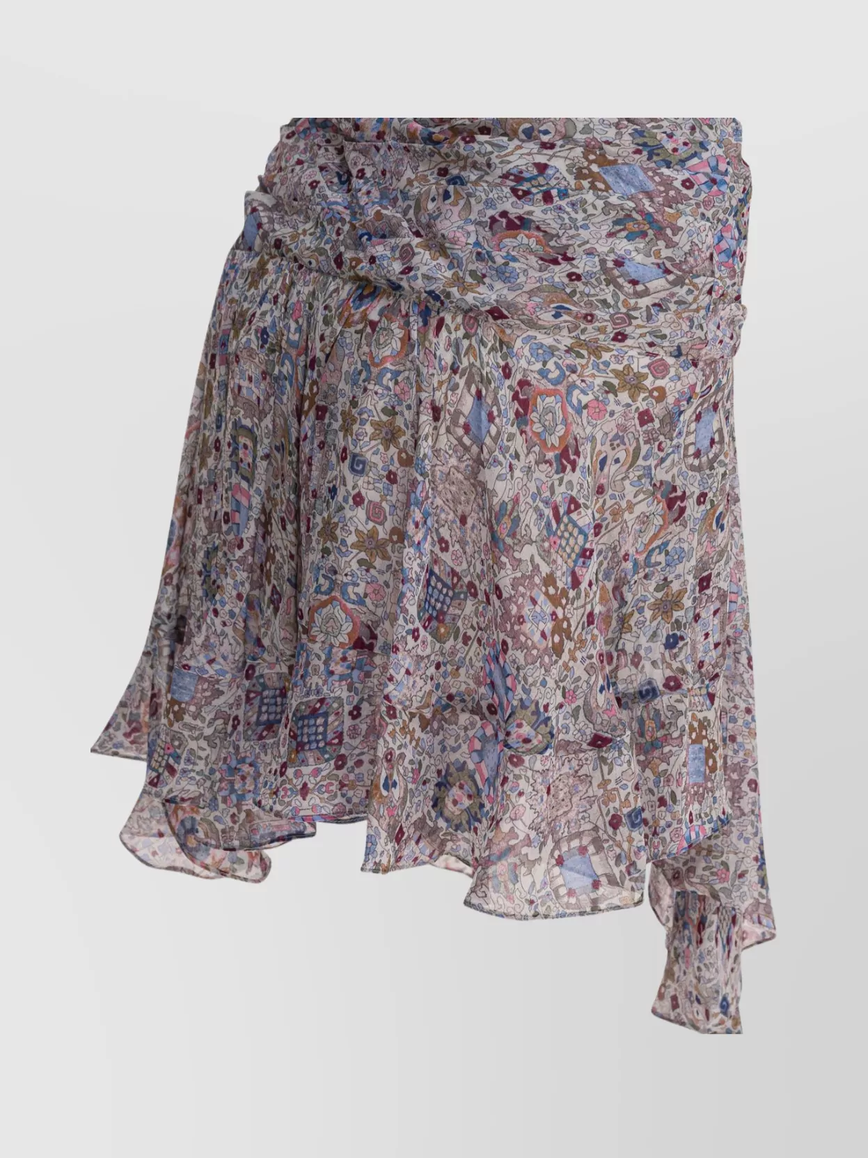 Isabel Marant Étoile Patterned Asymmetric Mini Skirt