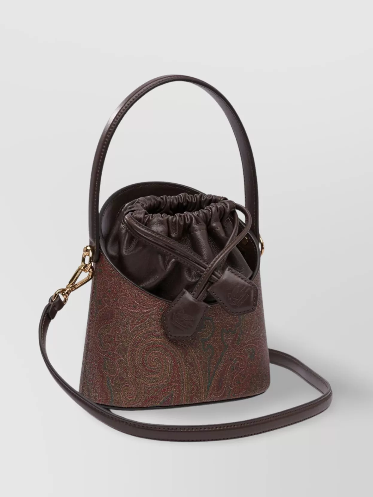Etro Bucket Bags With Paisley Pattern And Top Handle