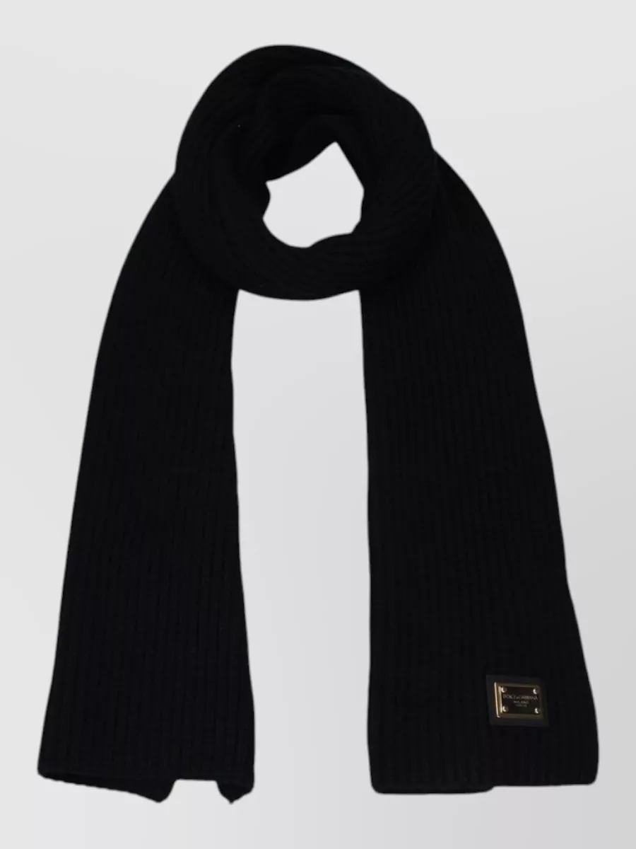 Dolce&Gabbana cashmere ribbed scarf