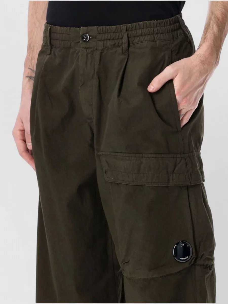 C.p. Company Cargo Trousers Microreps Fabric Side And Back Pockets
