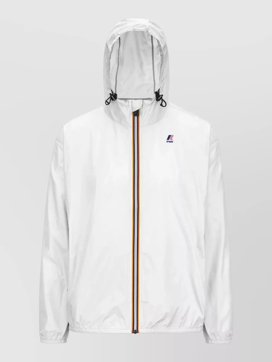 K-way hooded fitted jacket