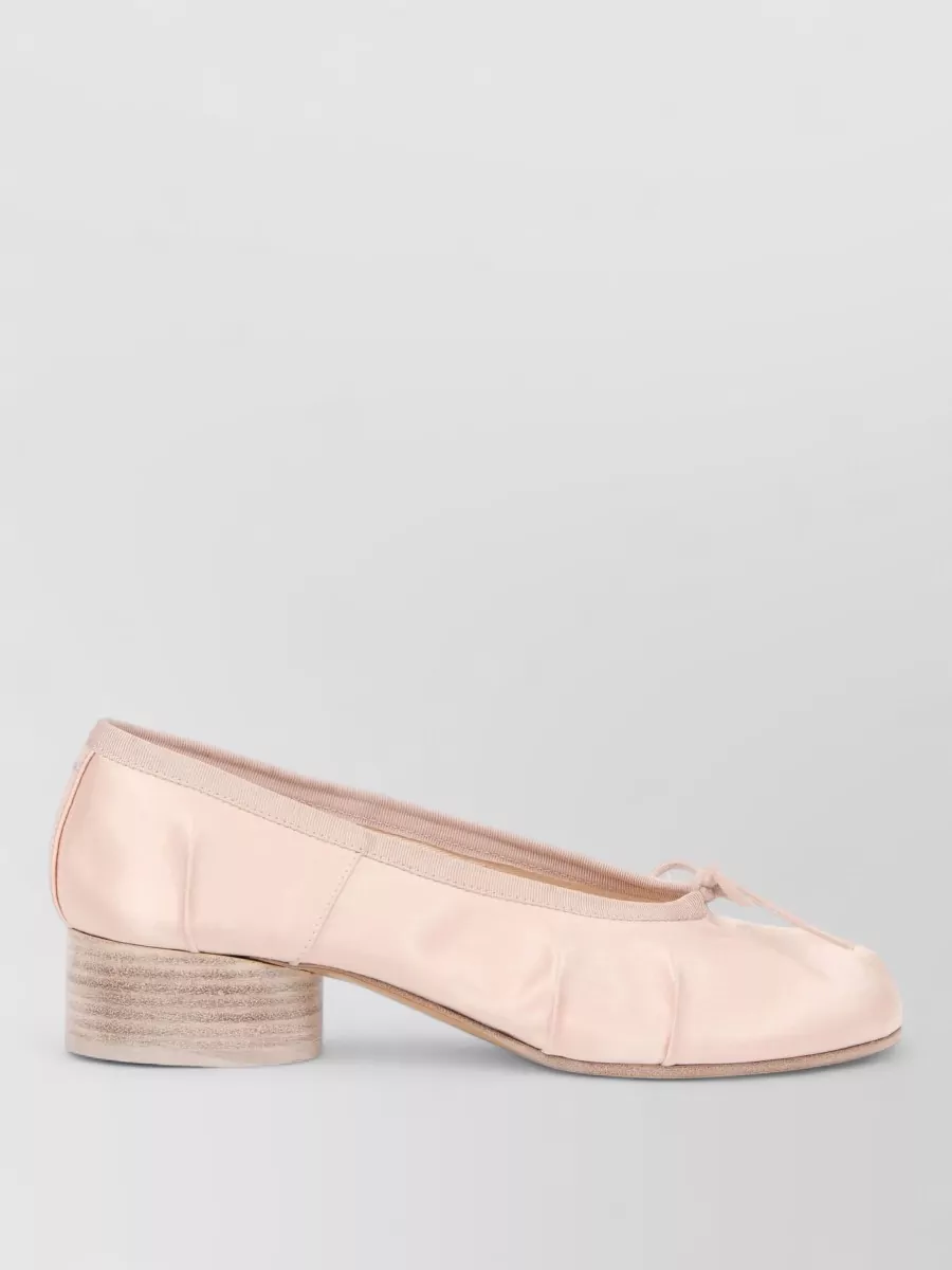 Maison Margiela Satin Tabi Ballerina Shoes Low Heel