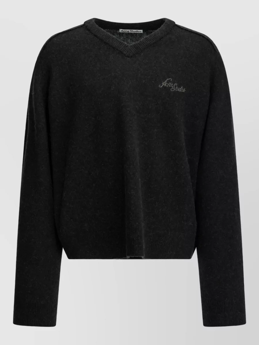 Acne Studios Camel hair crewneck jumper